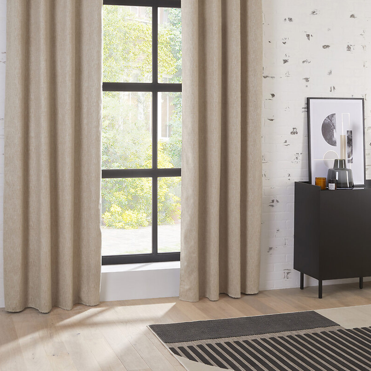 Blackout curtain Beige, 140x260 cm