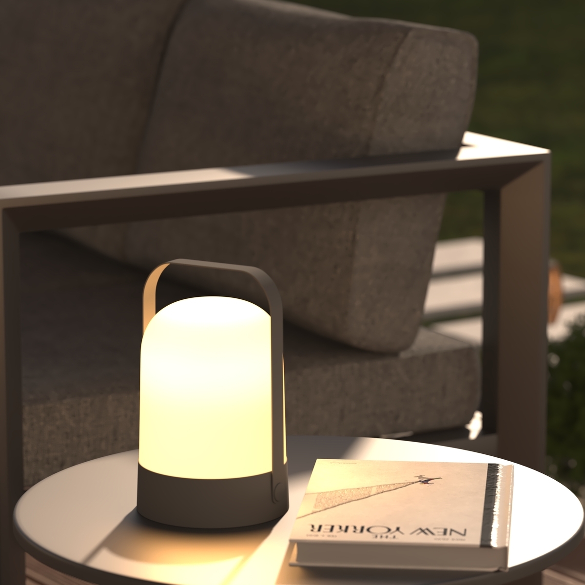 Portable outdoor lamp H.22 cm