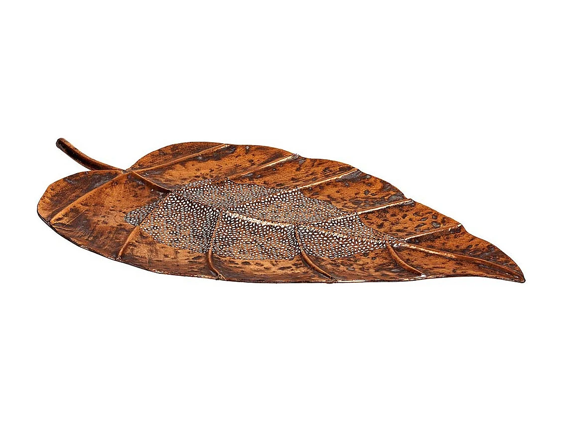 Feuille décorative en métal doré 77.5x41x5h