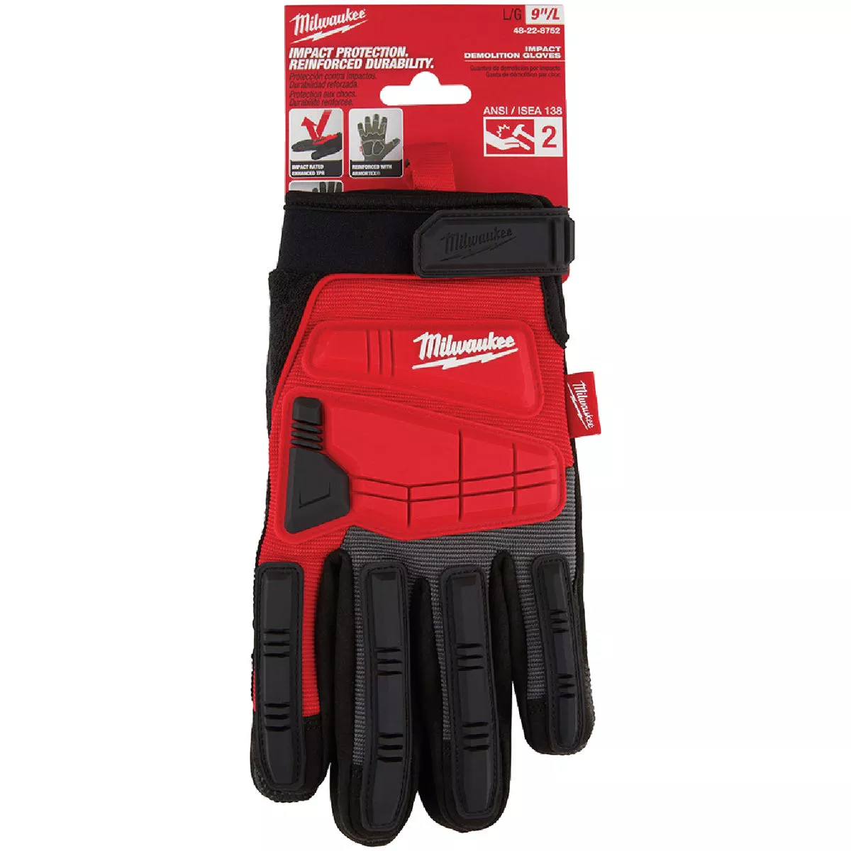 Milwaukee Unisex Medium Synthetic Leather Impact Demolition Glove