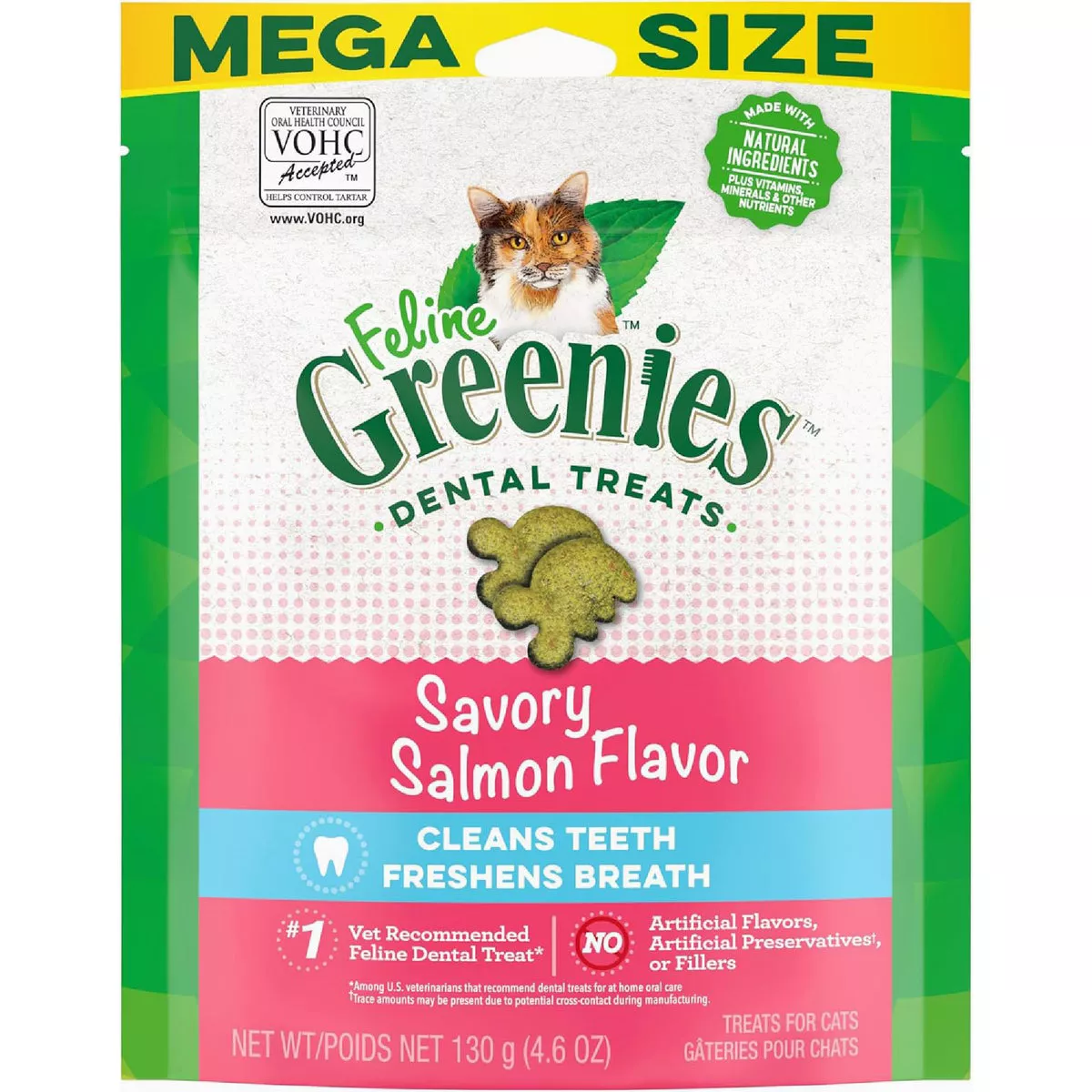 Greenies Savory Salmon 4.6 Oz. Dental Cat Treats