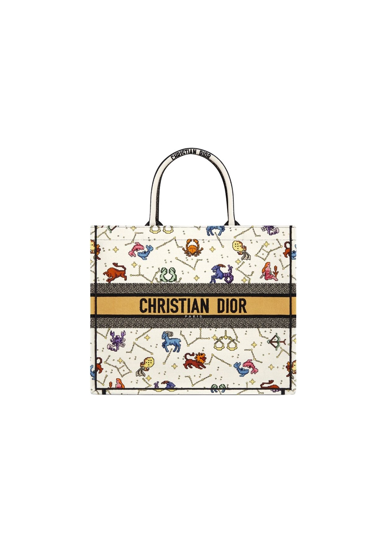 Christian Dior Medium Dior Book Tote White Multicolor, For Women, Women’s Handbags 14in/36cm CD1:1High-quality replica