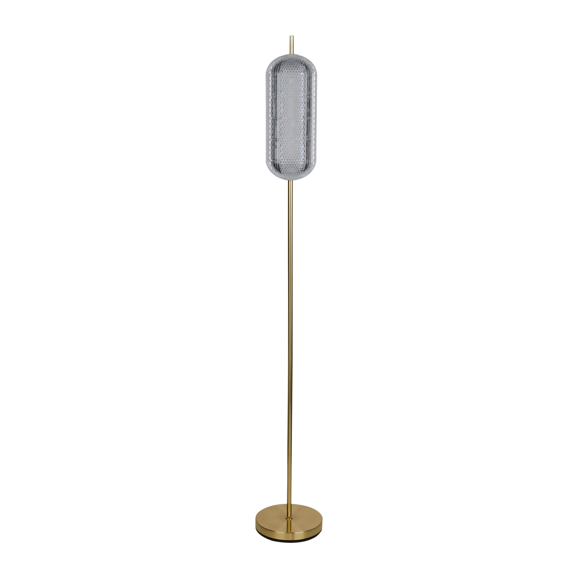 Searchlight Capsule Vloerlamp - Messing