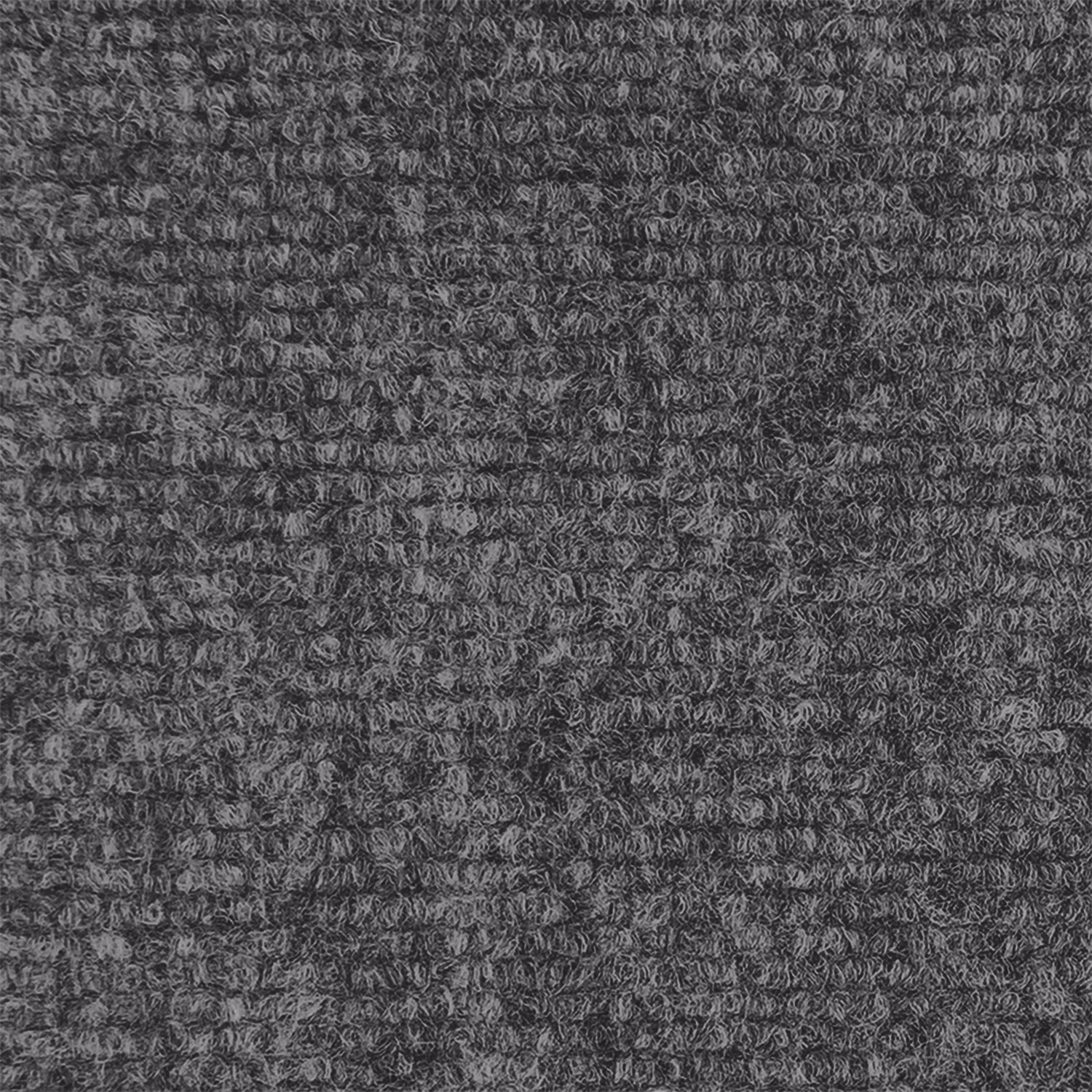 House Home & More Gray 6' x 50' Fade Resistant Indoor/Outdoor Ribbed Carpet Roll for Patio, Porch