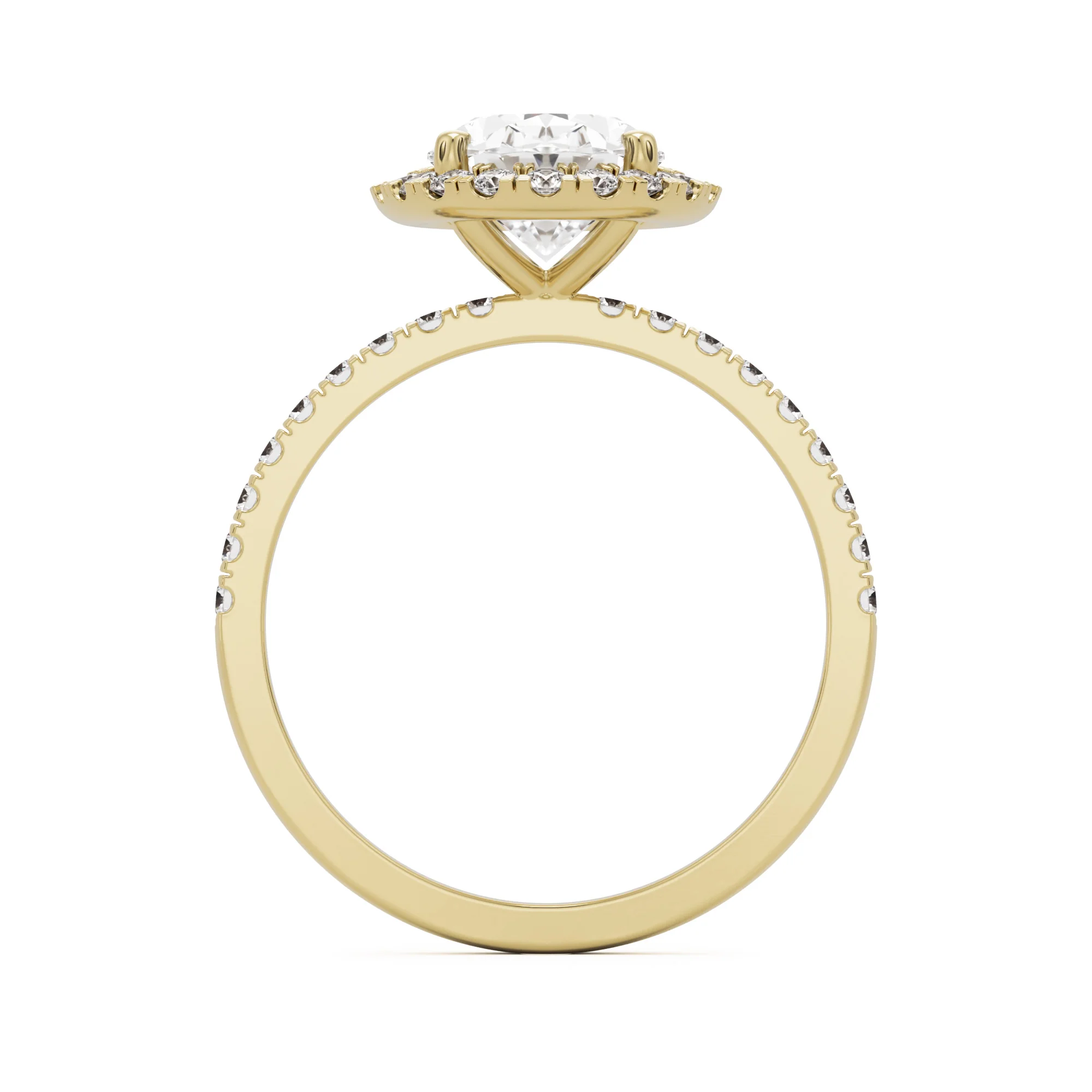The Oval Halo Pavé