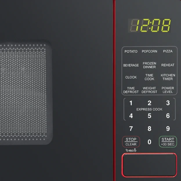 0.7 cu. ft. Countertop Microwave Oven, 700 Watts, New (Color : Red) - Image 3