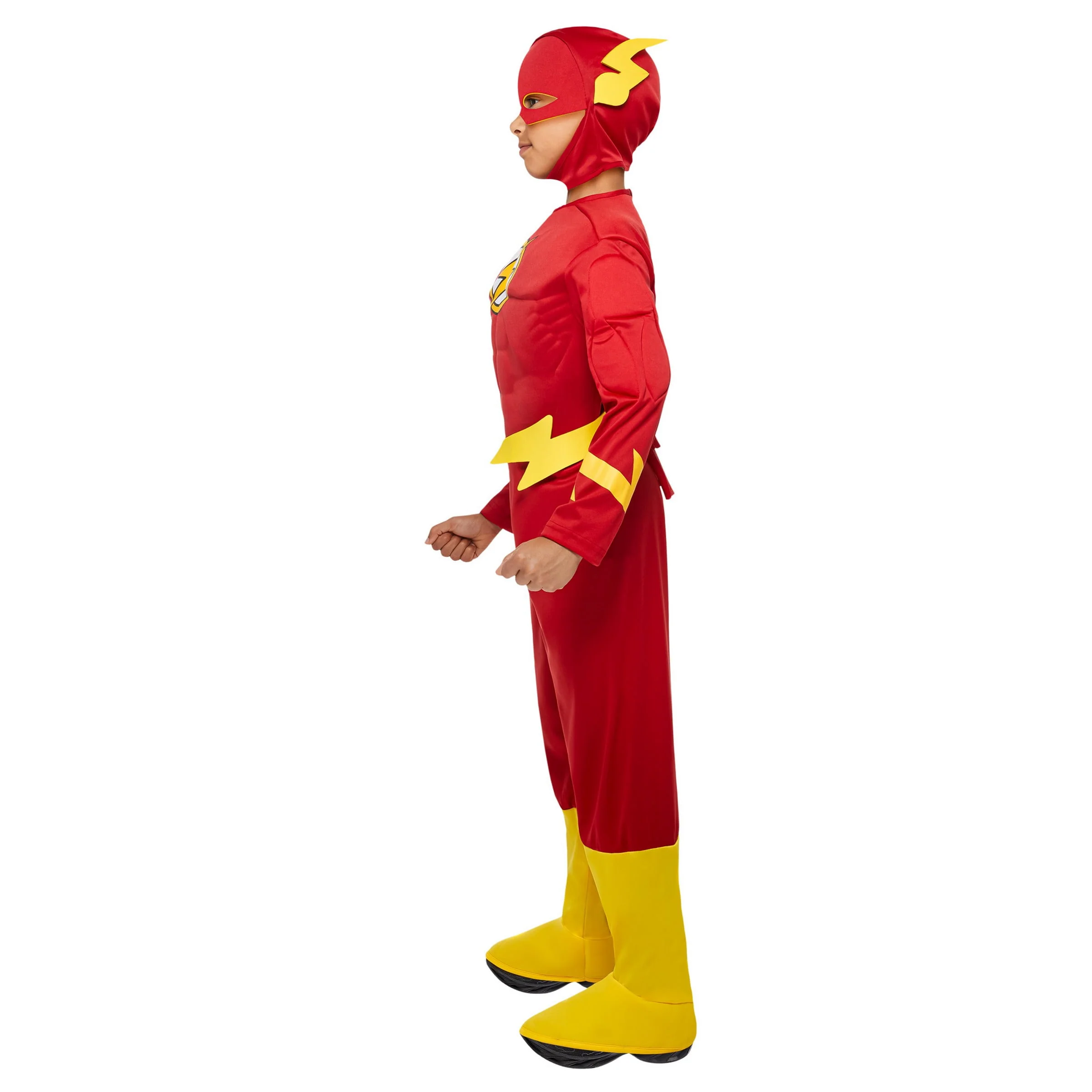 DC Comics The Flash Deluxe Muscle Chest Costume for Toddlers by Rubies, Boys 2T-4T - Image 3 DC Comics The Flash Deluxe Muscle Chest Costume for Toddlers by Rubies, Boys 2T-4T - Image 3