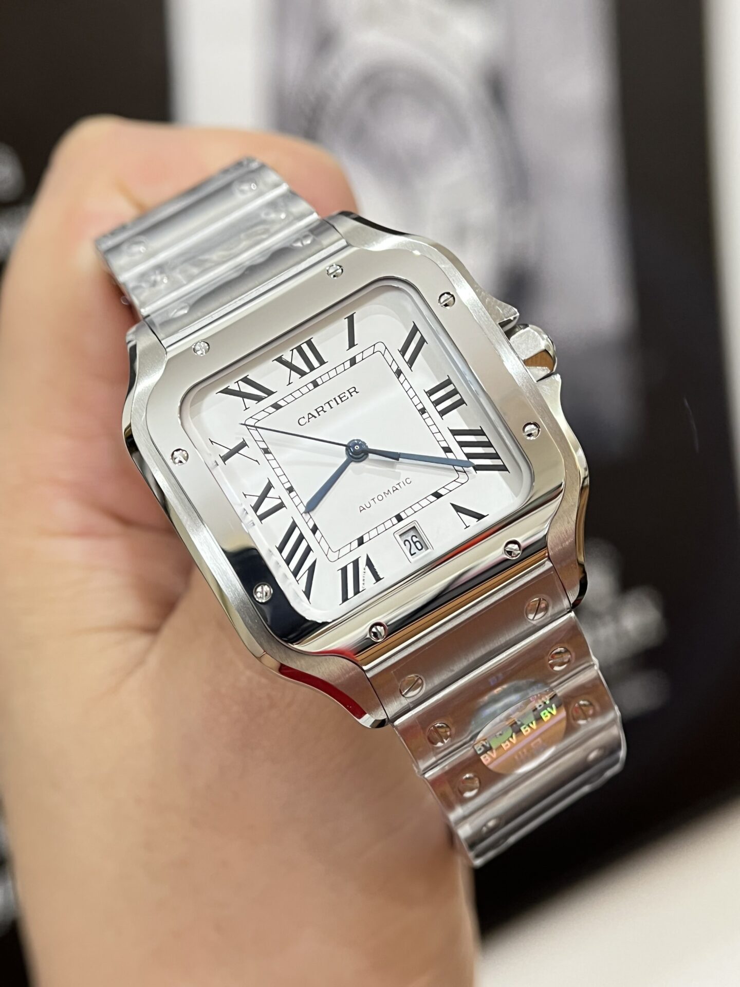 Cartier Santos WSSA0018 Replica 1:1 Watch White Dial 39.8mm - Elite Watch Atelier