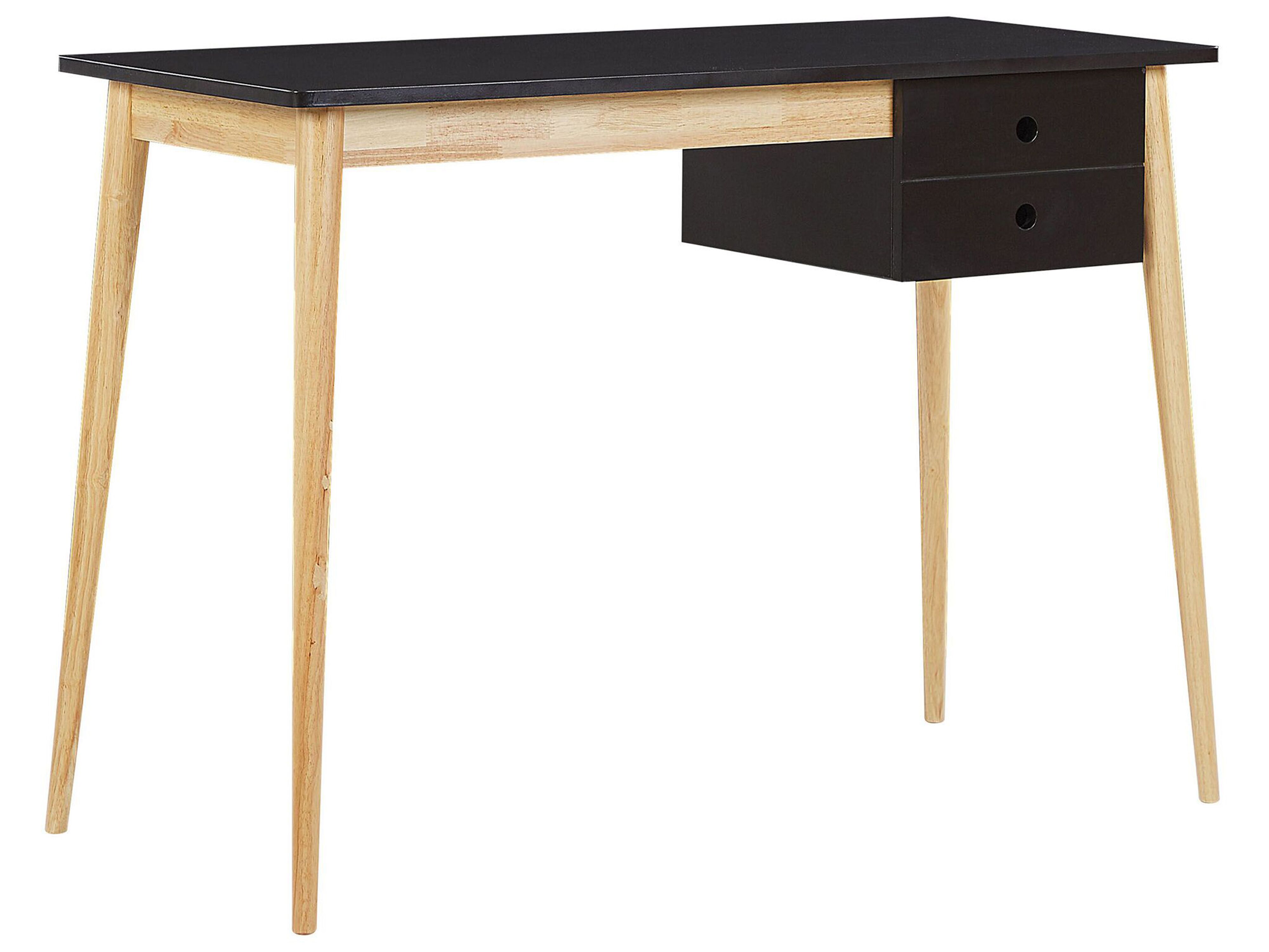 Home Office Desk EBEME Black 106 cm 48 cm with Storage