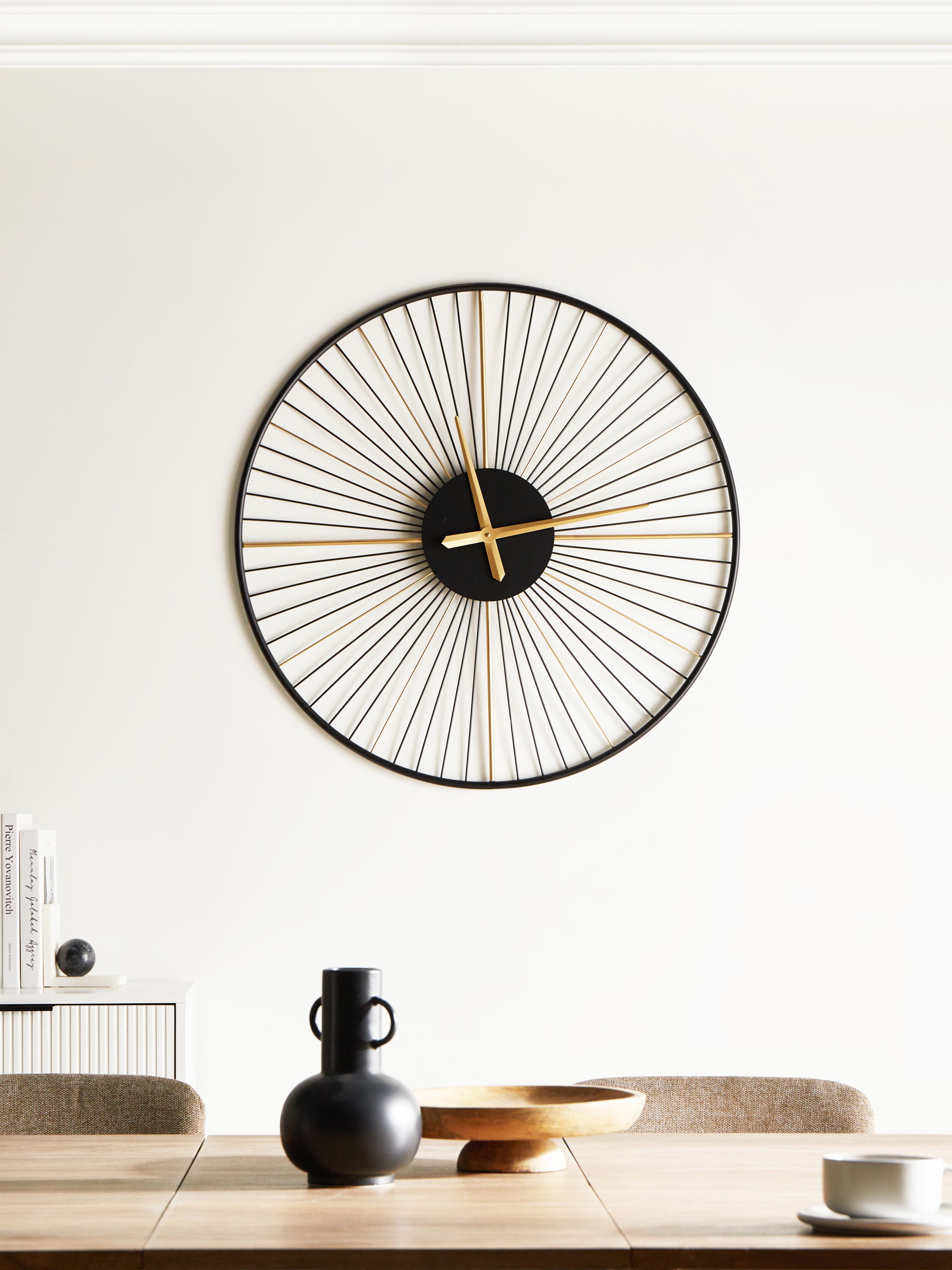 Wall Clock SAZAIS 80 cm Metal Black