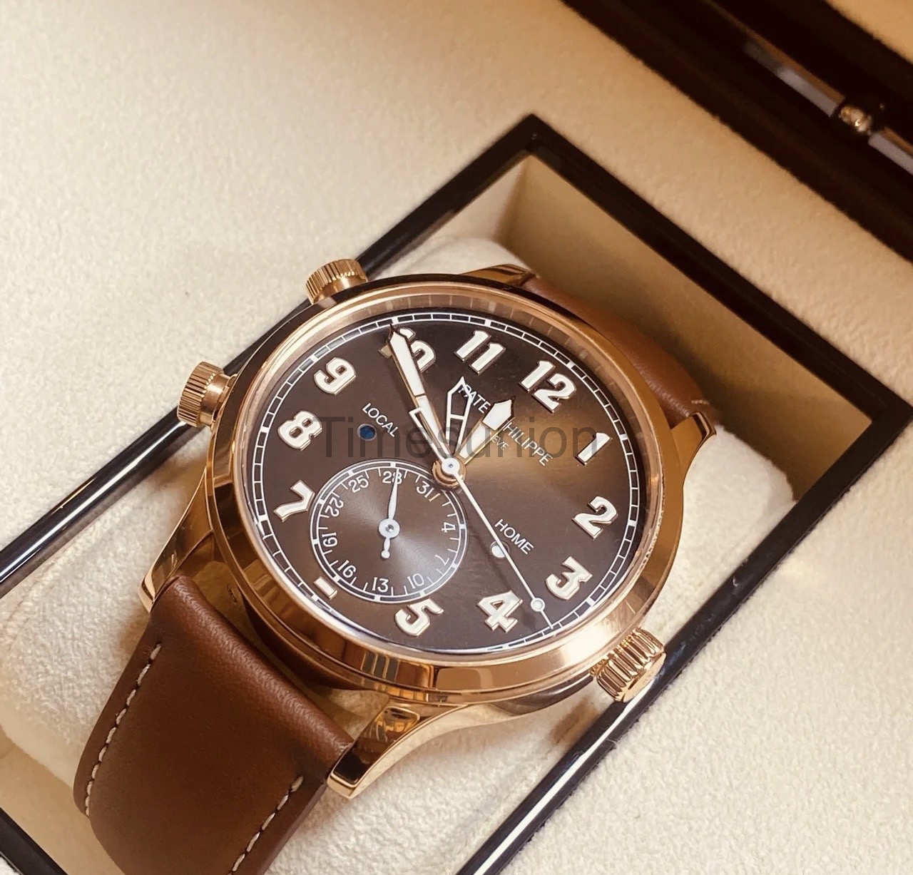 PATEK PHILIPPE Patek Philippe 42 mm 18k rose gold complication timepiece series watch 5524R-001(1:1 replica) - Top club