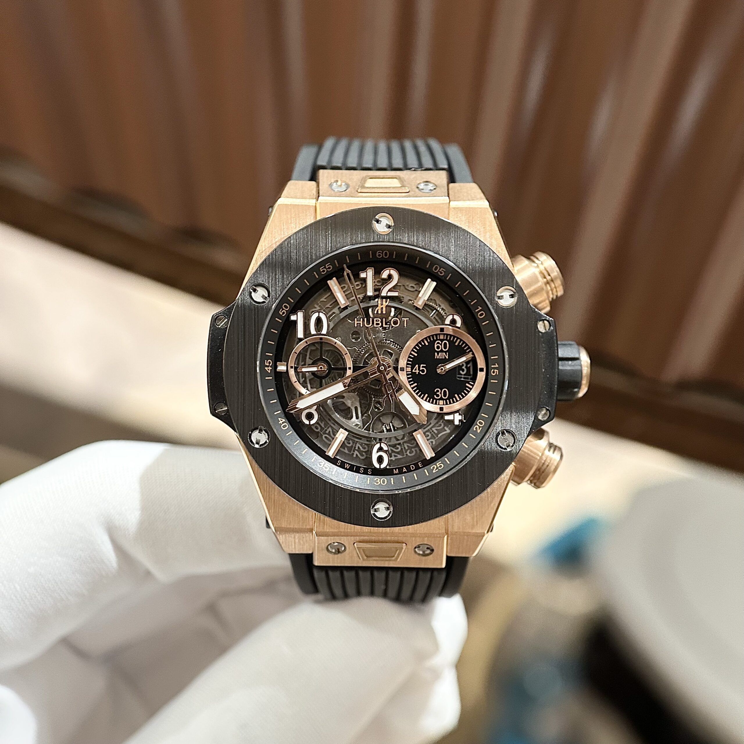 Hublot Replica 1:1 Watch Big Bang Unico King Gold Demi Black BBF Factory 44mm - Top club