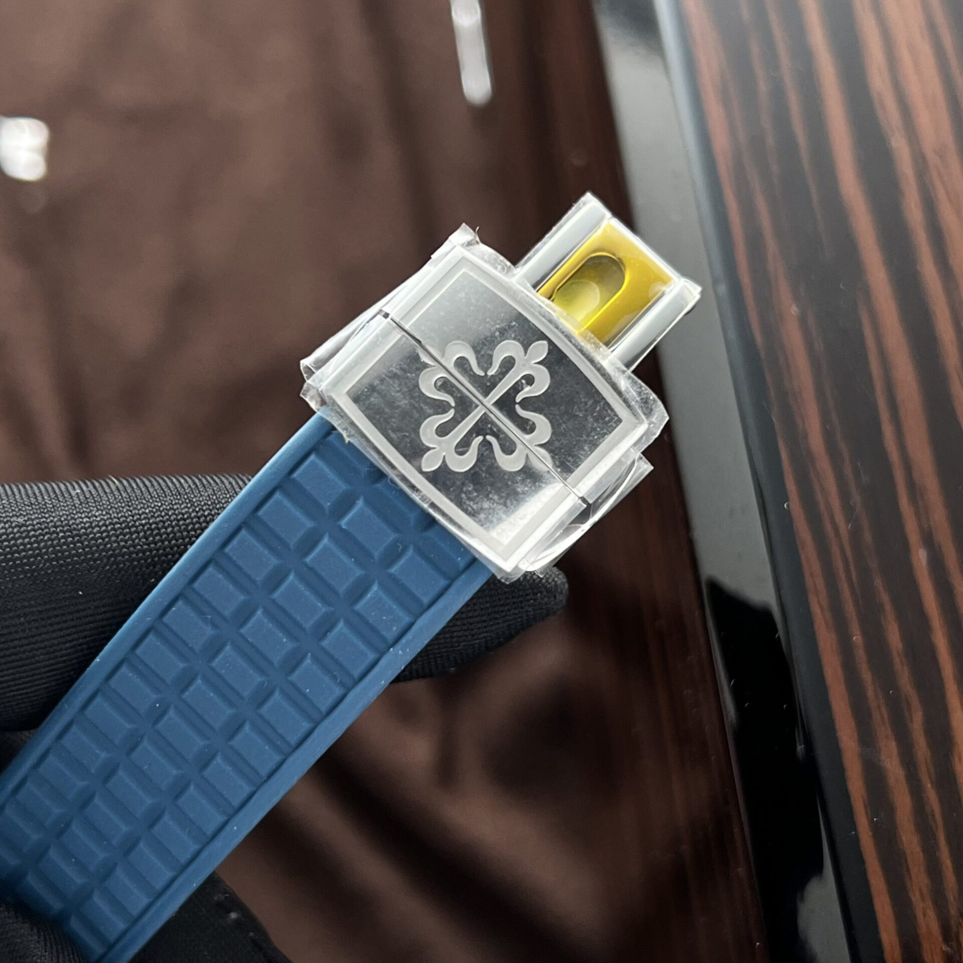 Patek Philippe Aquanaut 5067 Fake Watch Blue Dial Rubber Strap PPF Factory 35.6mm - Top club