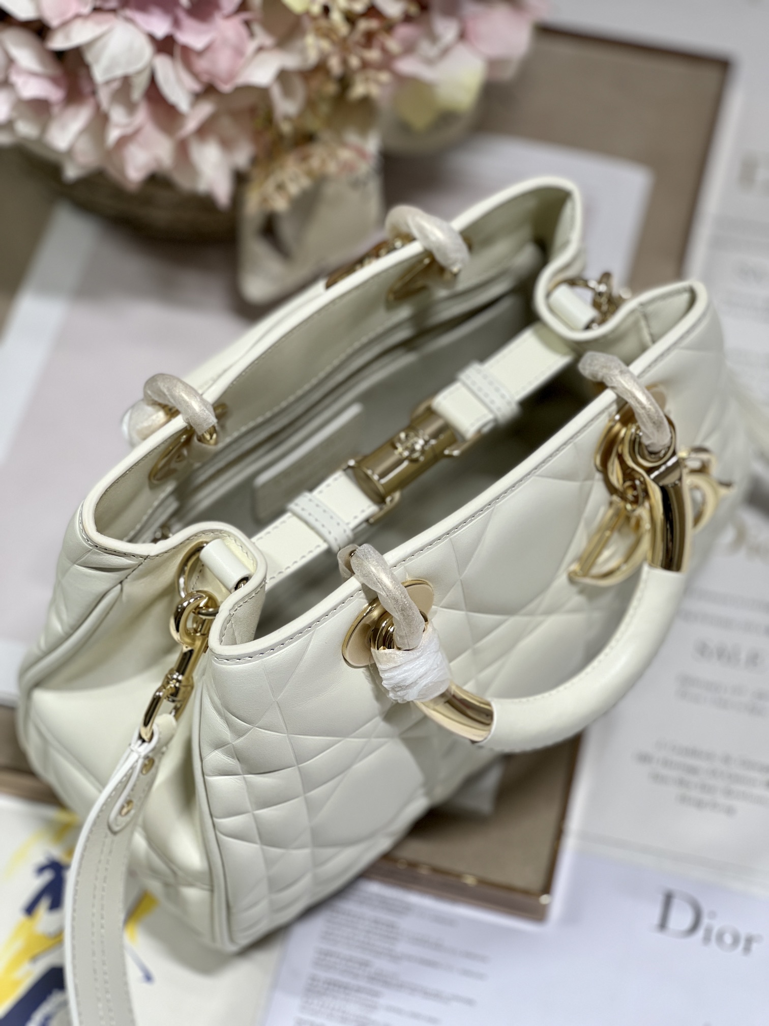 The Medium Lady 95.22 Bag Black/White/Grey For Women 9.5in/ 24cm1:1High-quality replica