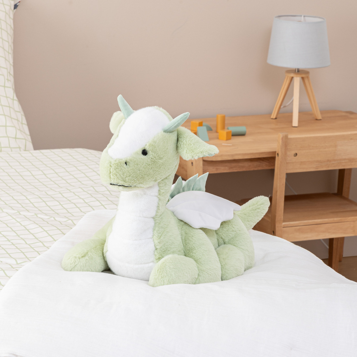 Dragon plushie "Eliott" Green, L.50 cm