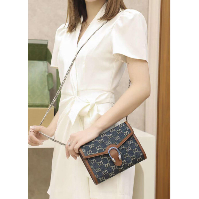 Replica Gucci Denim Dionysus Mini Chain Bag 4012311:1High-quality replica