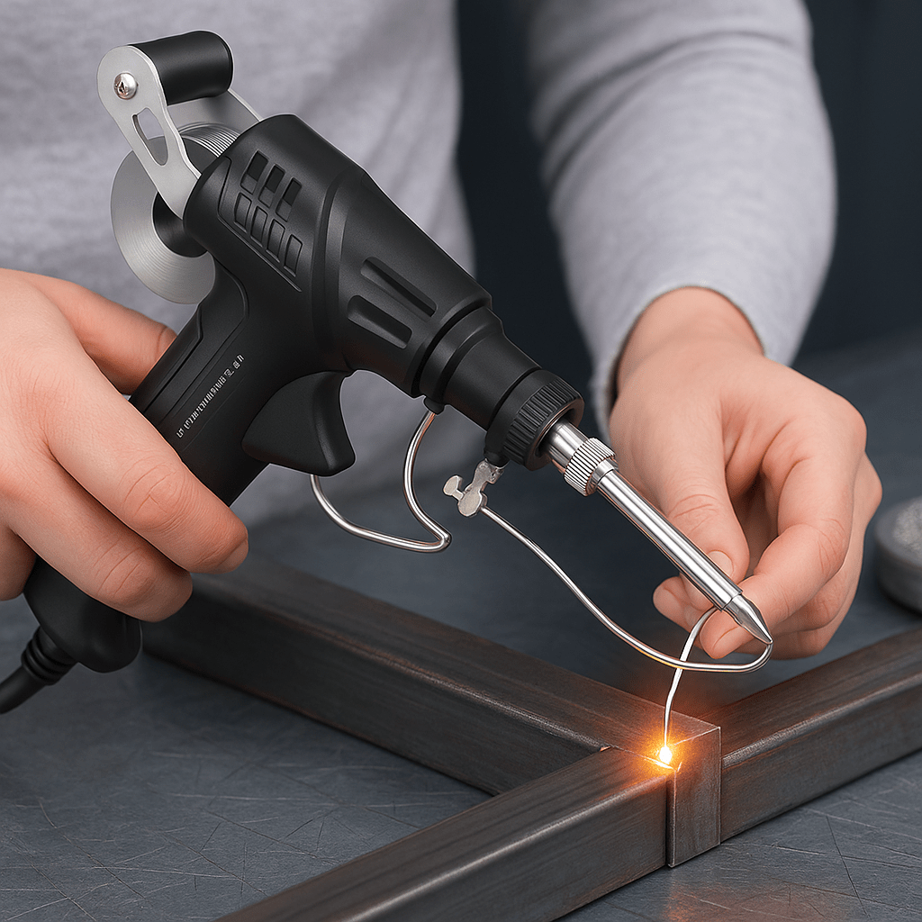 Krachtig Elektrisch Handlas- en Soldeerpistool met Snelle Verwarming en Ergonomisch Ontwerp - 60W, 20 Sec Opwarmtijd, Duurzaam Materialen