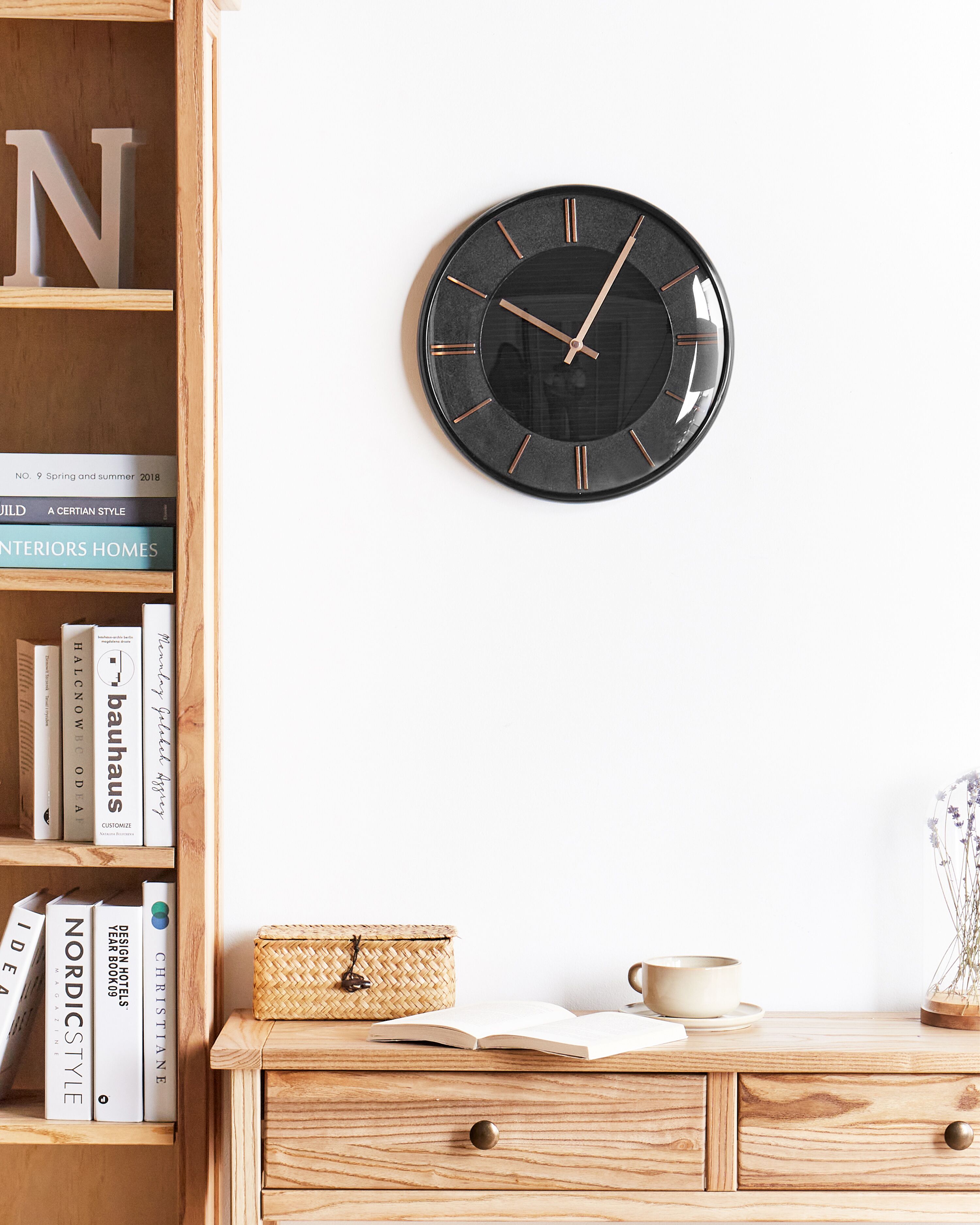 Wall Clock DAROCA 34 cm Black