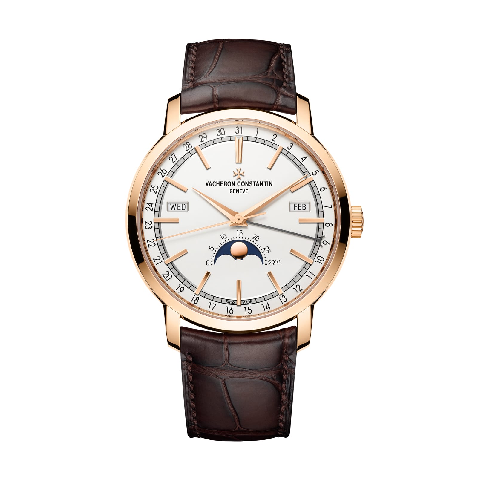 Replica Watches Fake Vacheron Constantin Traditionnelle complete calendar 41 MM PINK GOLD(1:1 replica) - Top club