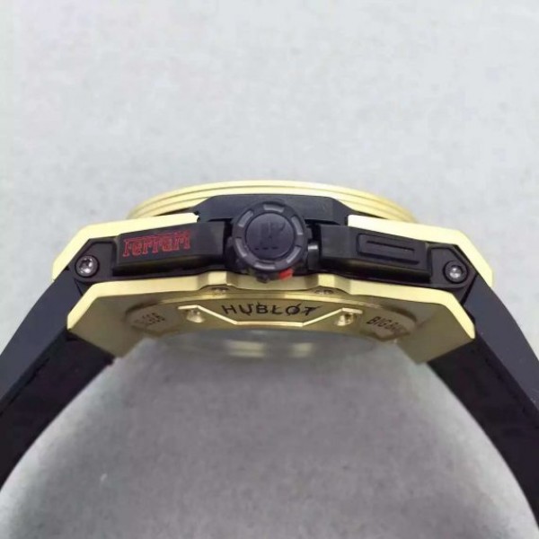 Replica Hublot Big Bang Ferrari Limited Edition YG Black Dial Black Rubber Strap A7753 - Top club