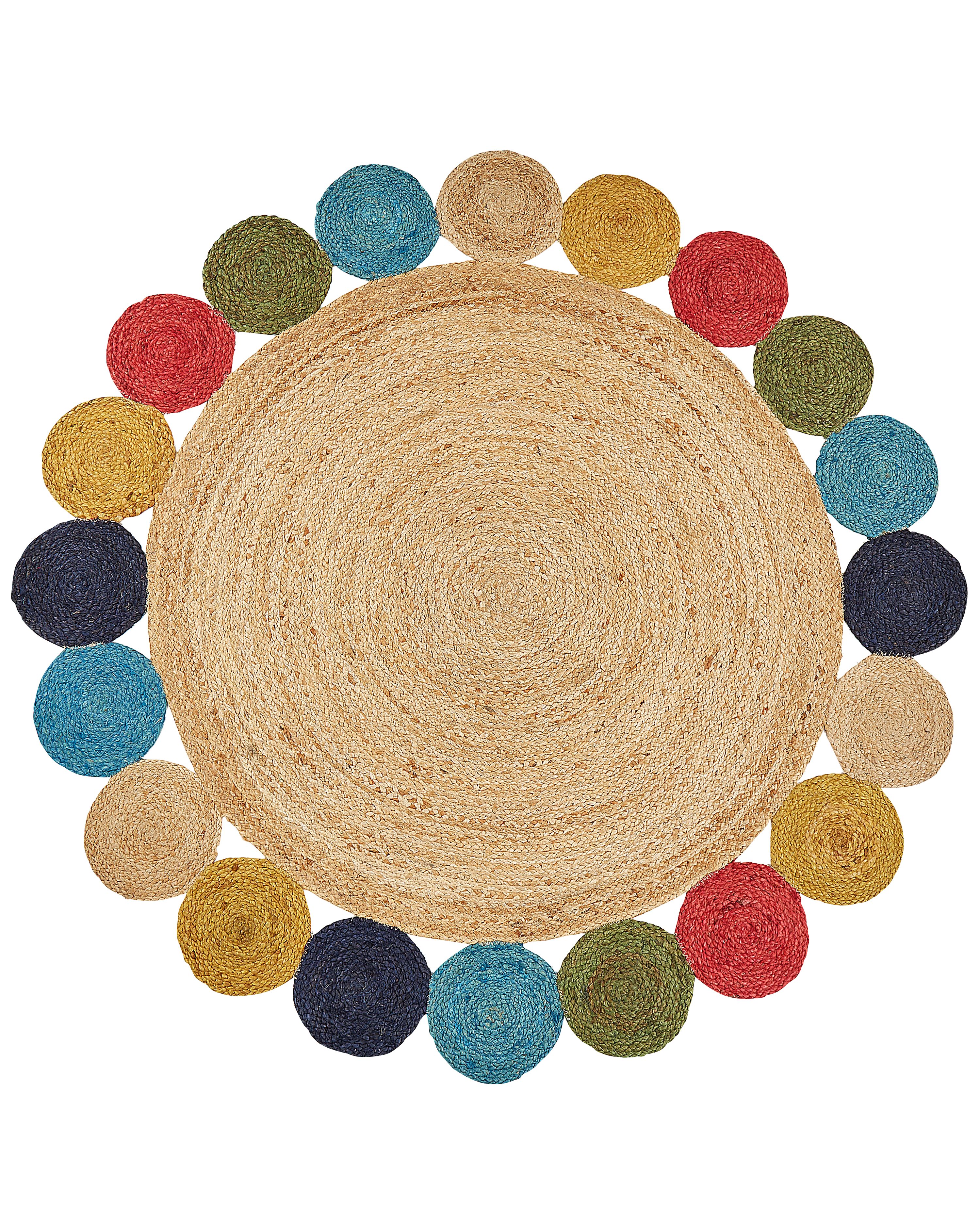 Rug VOSTAN Multicolour ø 140 cm Jute