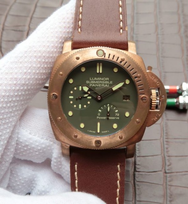 Replica Panerai XF PAM507 Bronzo Luminor Submersible Leather Strap A23J - Top club