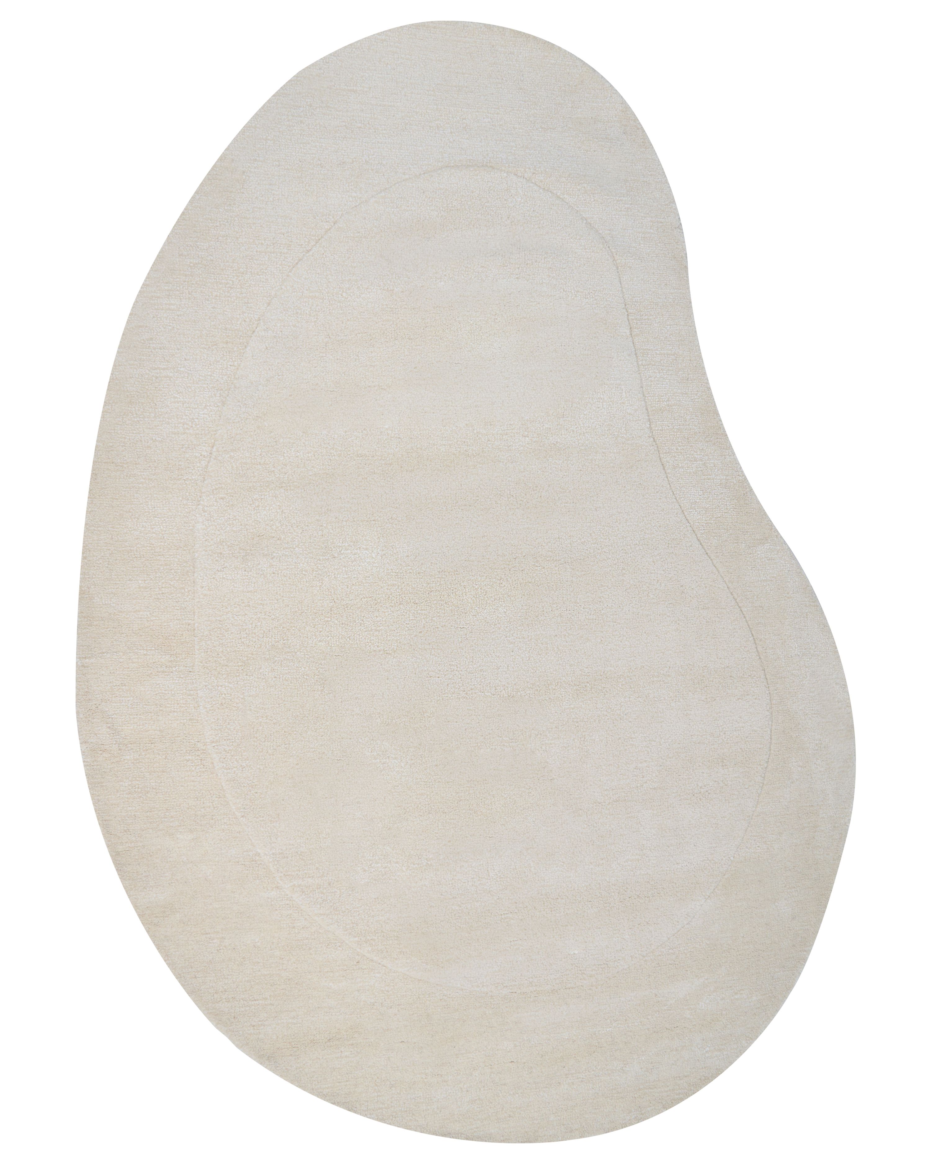 Rug MASSO Light Beige 160 x 230 cm Viscose