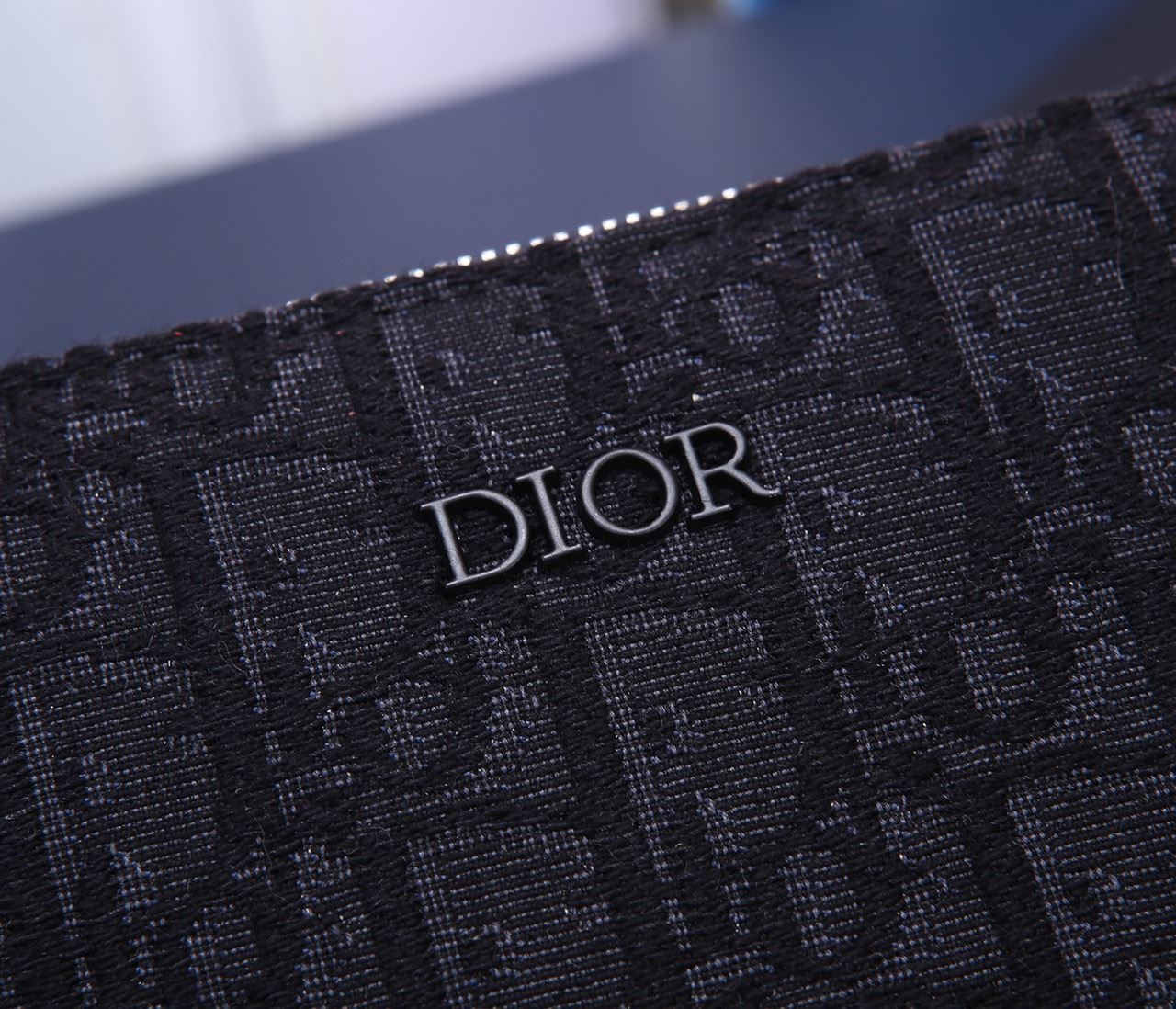 Oblique Jacquard Pouch Black/BeigeFor Women‎ 12in/30cm CD 2OBCA251YSE_H03E1:1High-quality replica