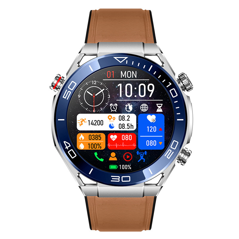 Cross-border X100 Smartwatch Heart Rate Body Temperature Bluetooth Call ECG Monitoring Step Counter Smart Bracelet Sports Watch
