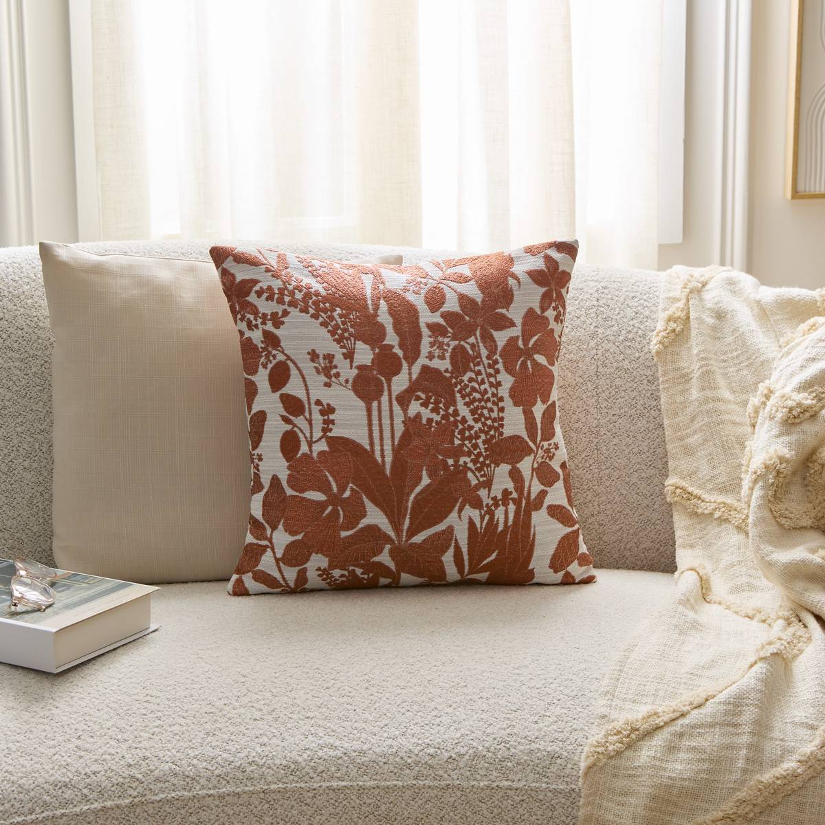 Cushion "Samara" Terracotta, 40x40 cm