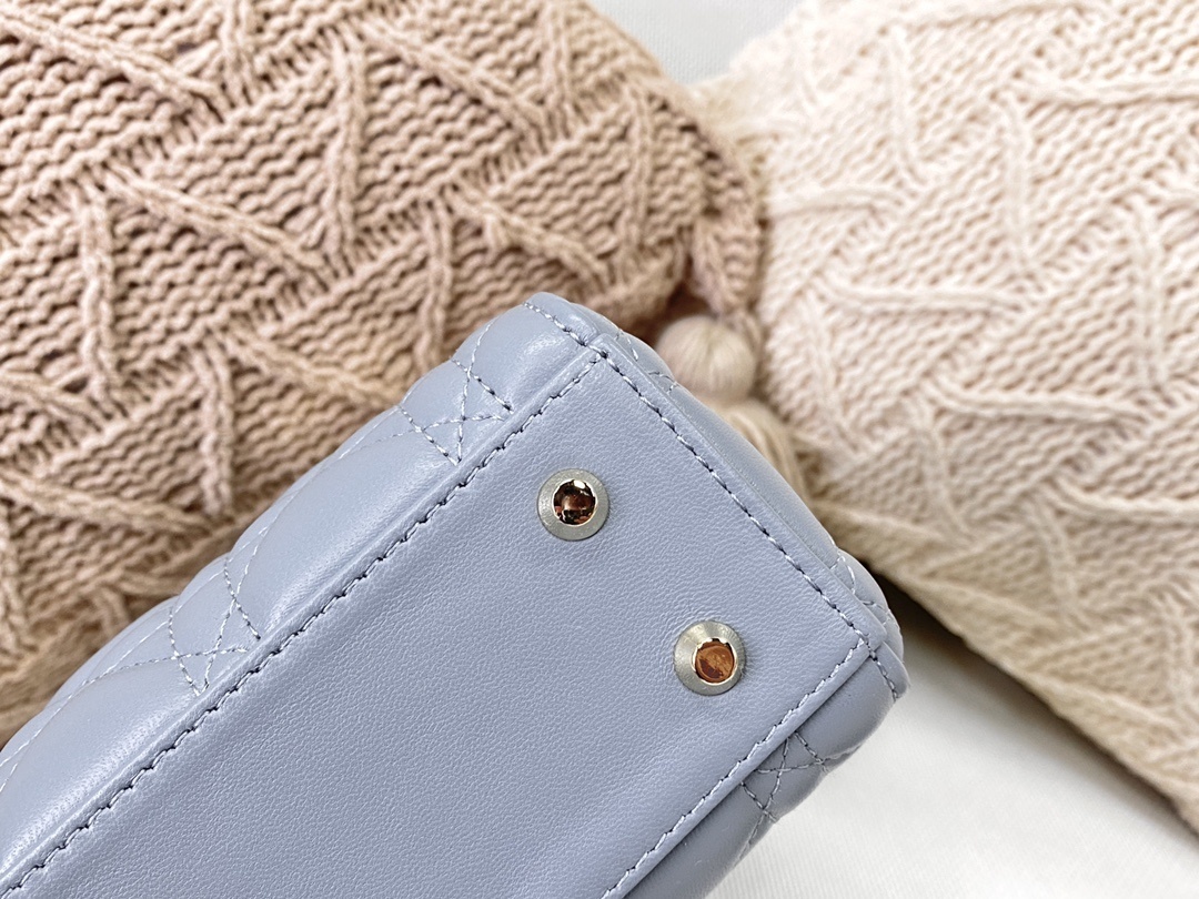 Christian Dior Mini Lady Dior Bag Blue For Women 6.5in/17cm CD M0505SLOI1:1High-quality replica