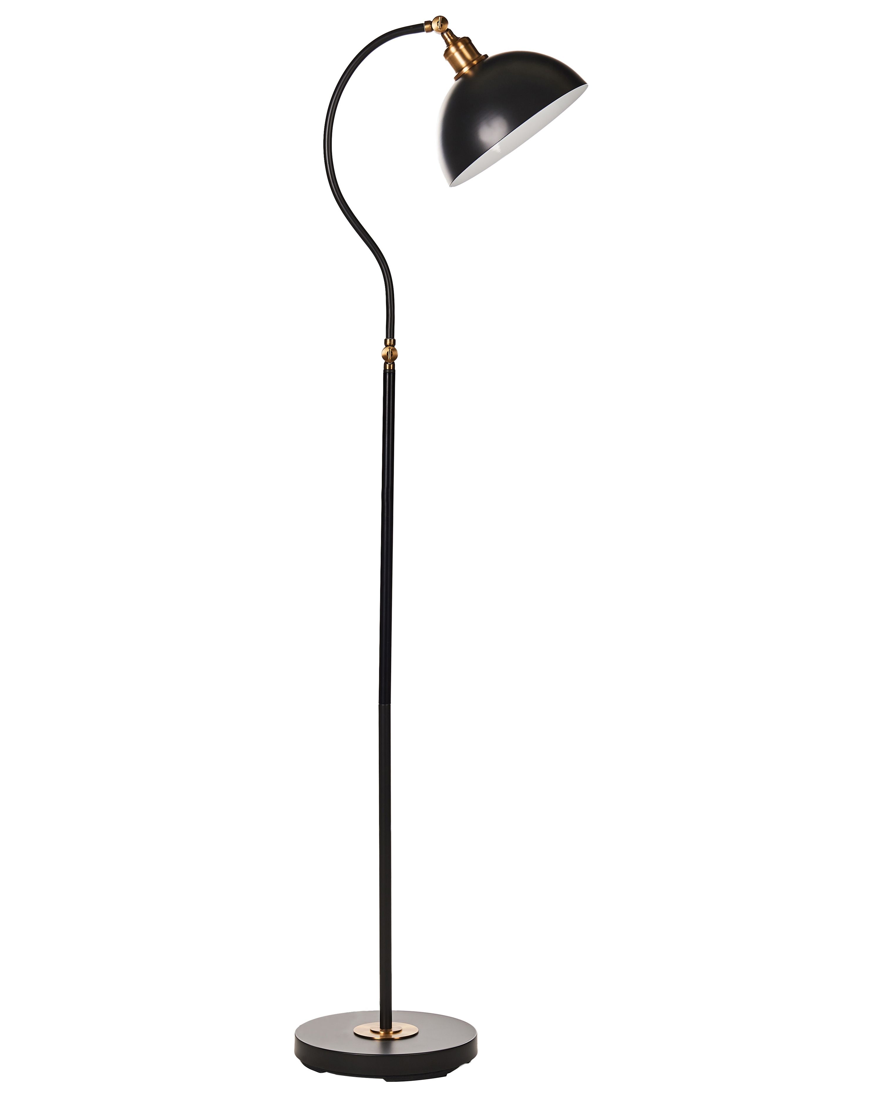 Floor Lamp LENNON Adjustable Metal Black