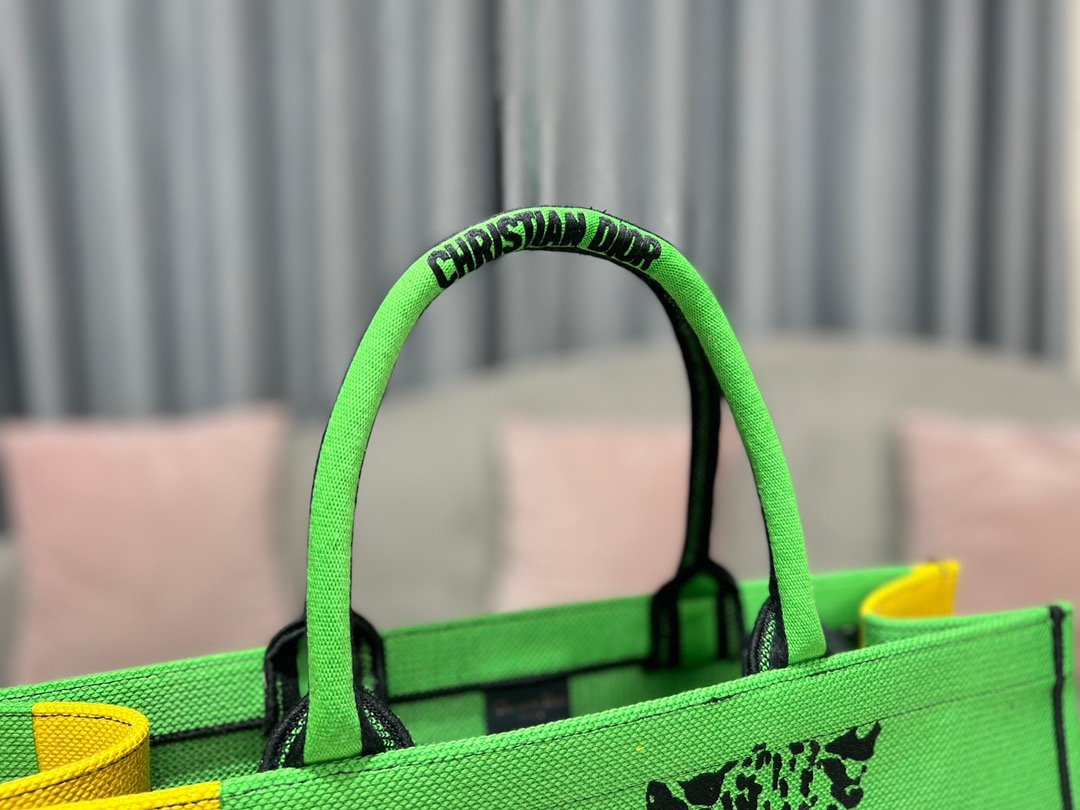 Christian Dior Large Dior Book Tote Green, For Women, Women’s Handbags 16.5in/42cm CD1:1High-quality replica