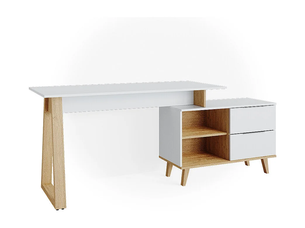 Bureau blanc 138x60x77 nautica