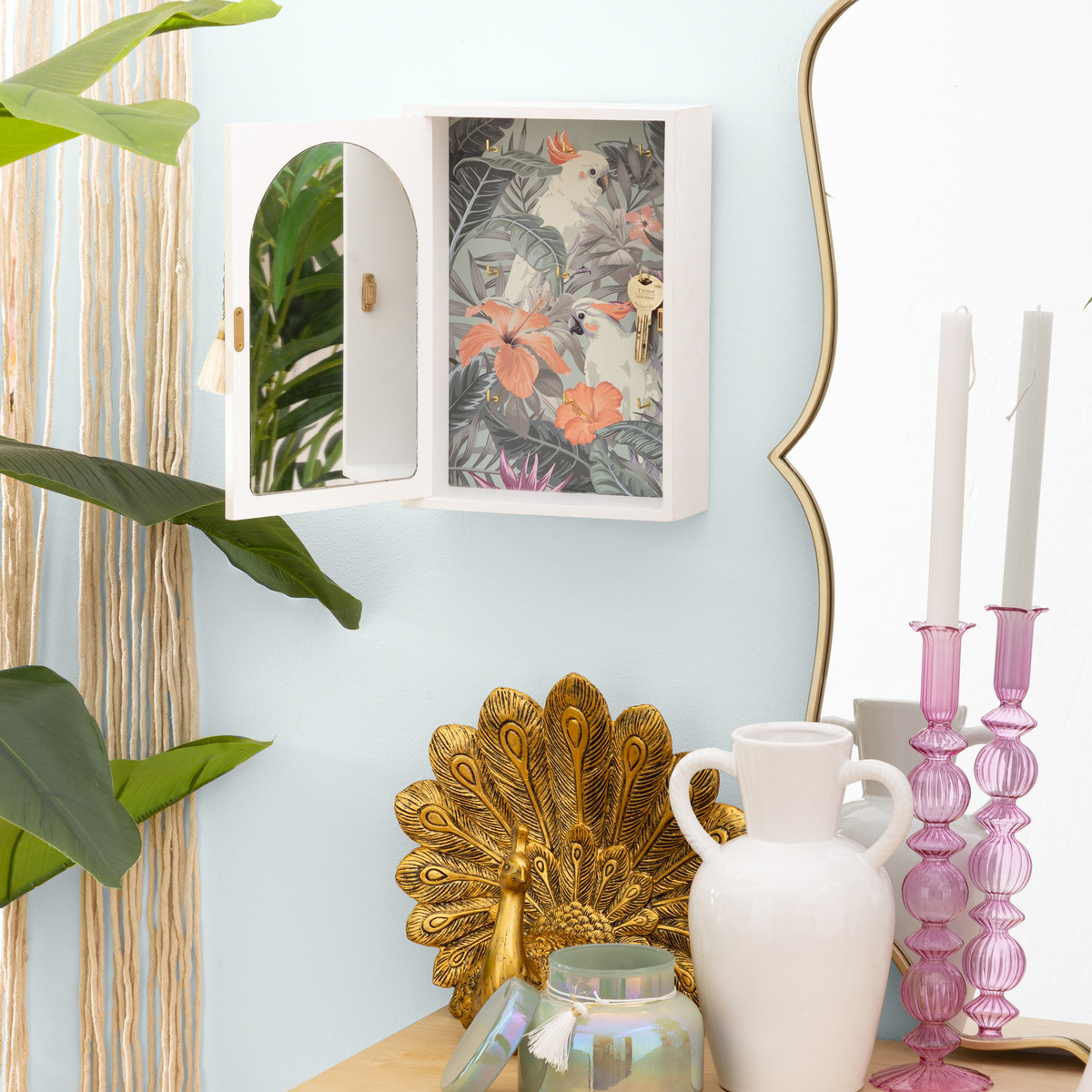 Key box "Wild" Wood, Multicolored, 28x20 cm