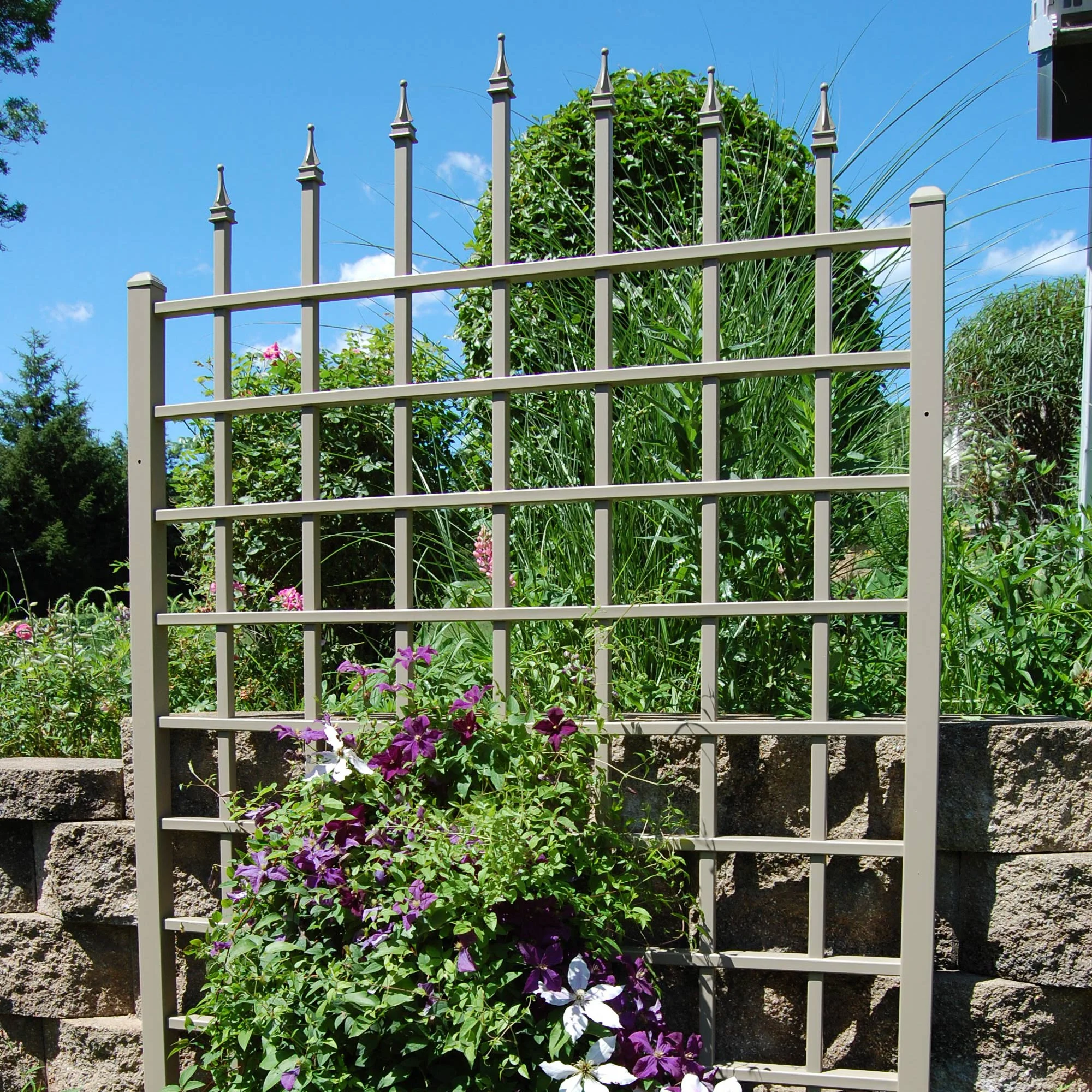 Dura-Trel Winchester 57 by 95 Inch Outdoor Garden Patio Trellis, Mocha - Image 4