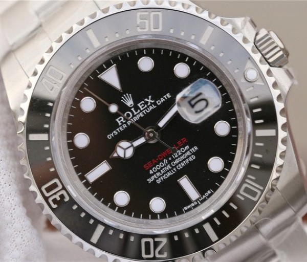 Replica Rolex Sea-Dweller DEEPSEA 116660 Black Ceramic Noob A2836 - Top club