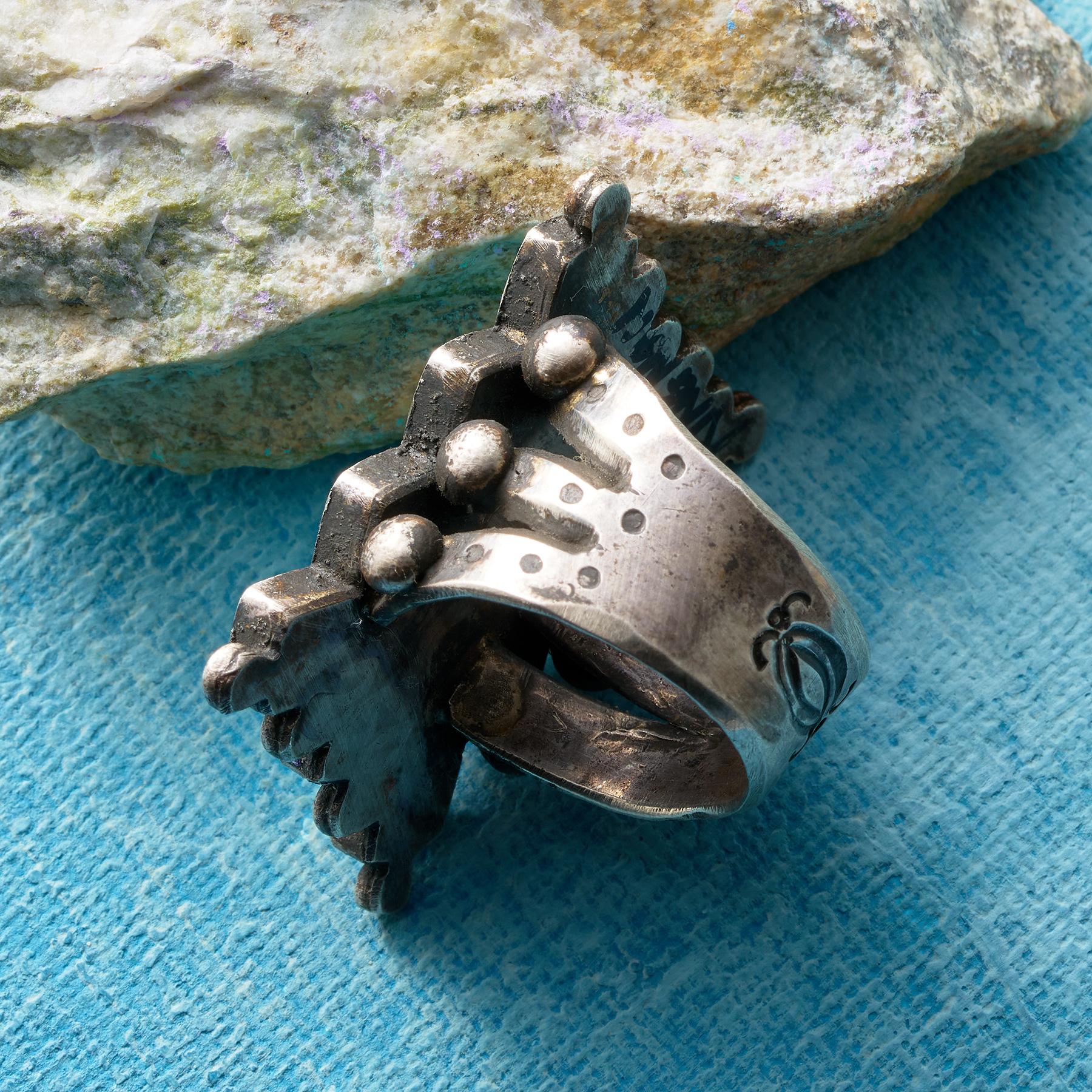 Checkerboard Inlaid Ring - Sundance Clothing