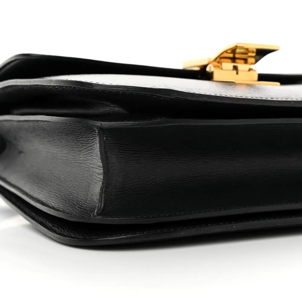 Mirror Quality Celine Black Liege Calfskin Box Bag Replica1:1High-quality replica