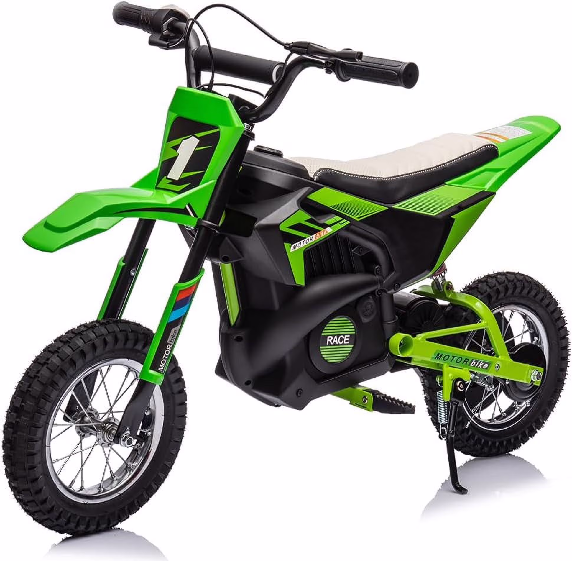Nasitip Electric 350W Dirt Bike for Kids 8-16 year - Black - Image 3