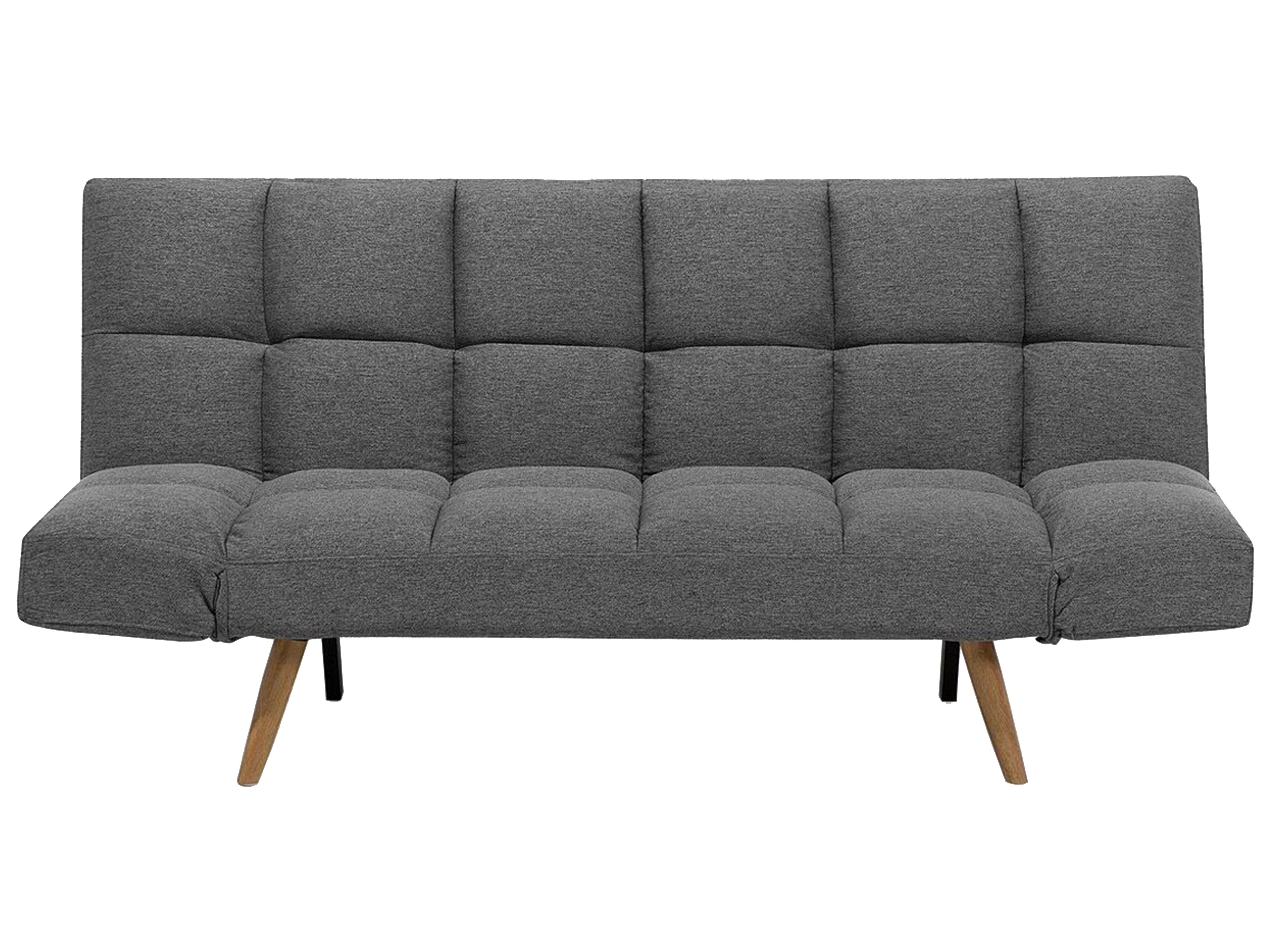 Sofa Bed 2 Seater INGARO Fabric Dark Grey