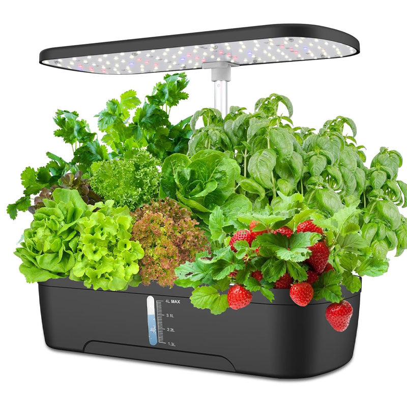 Hydrocultuur Tuinsysteem voor Binnen met 12 Peulen – Compact en Innovatief met LED-verlichting en Instelbare Hoogte