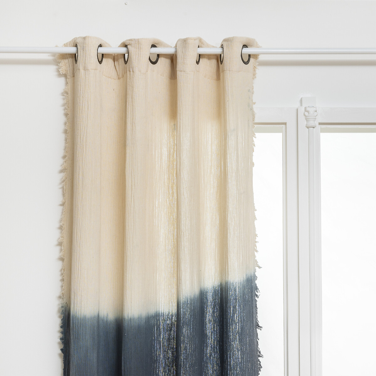 Tie-dye curtain "Inuit dreams" Blue, 140x260 cm