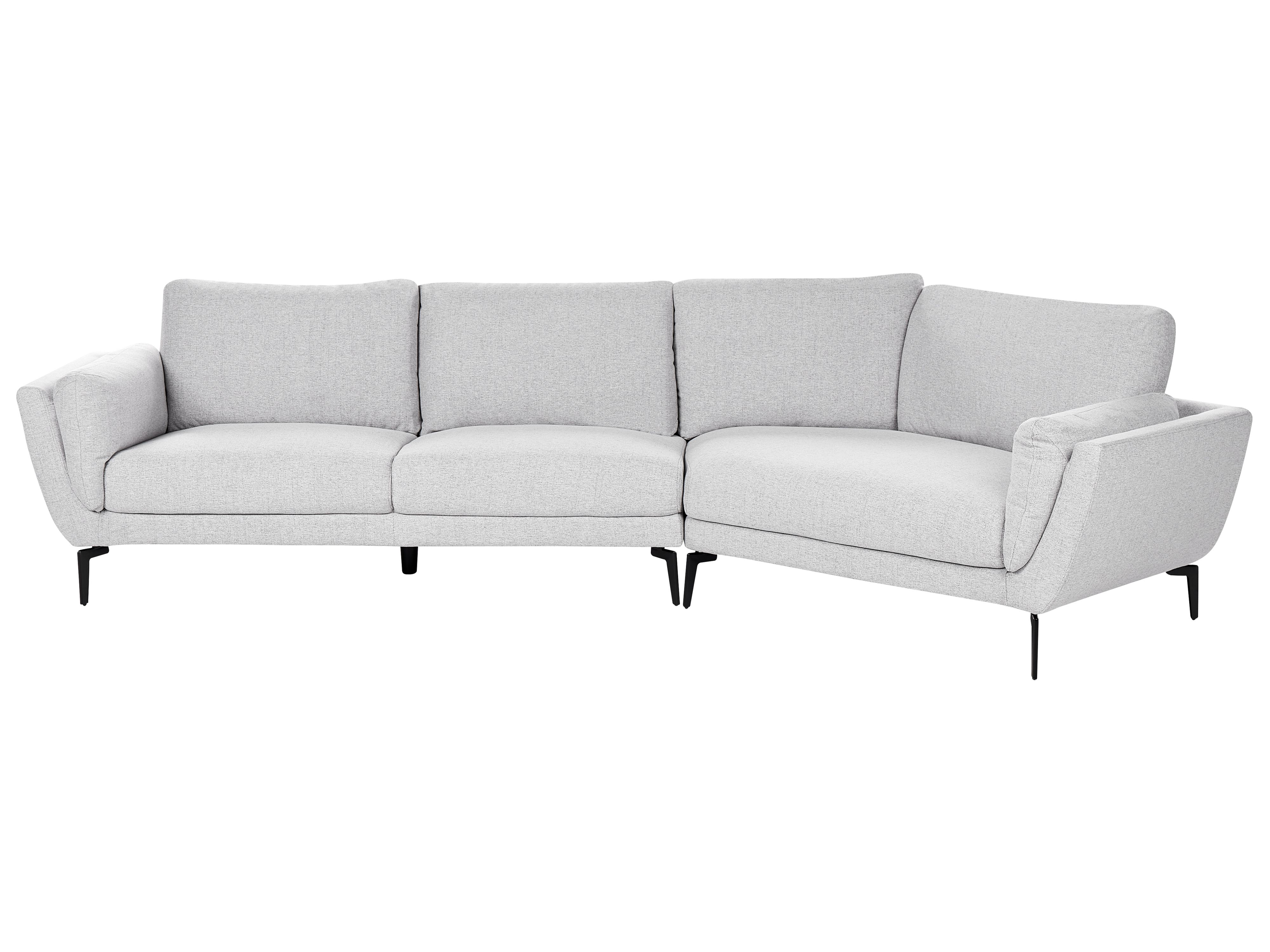 Sofa 3 Seater KANSSELI Fabric Light Grey