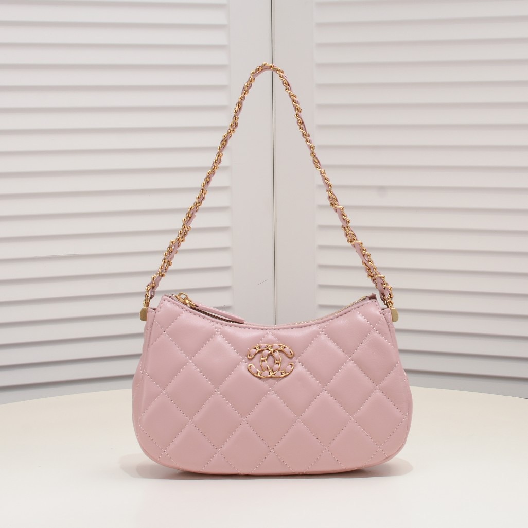 Chanel 23K Double C Hobo Chain Shoulder Bag Handbag1:1High-quality replica