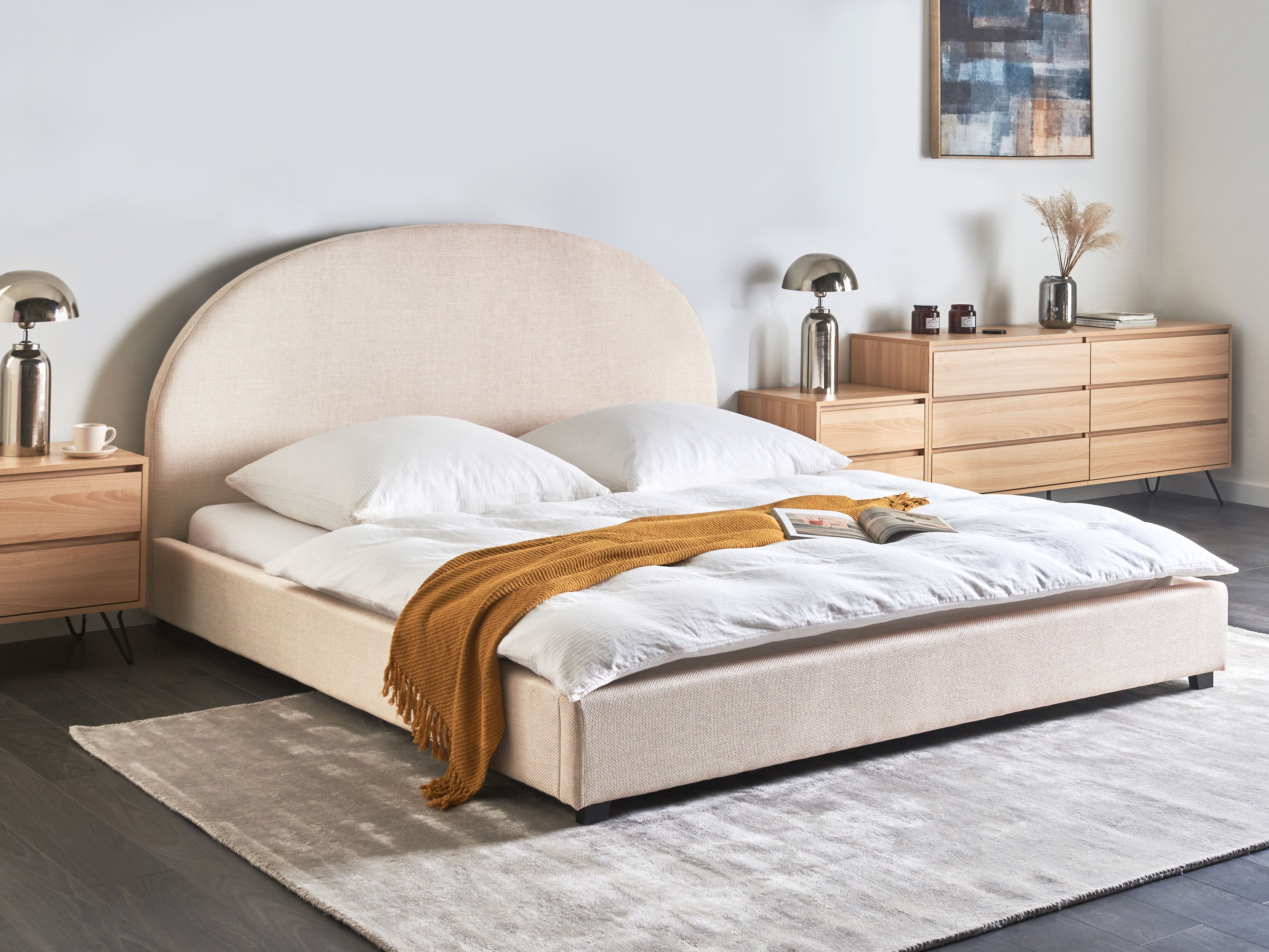 Waterbed Fabric VAUCLUSE 180 x 200 cm (EU Super King) Light Beige