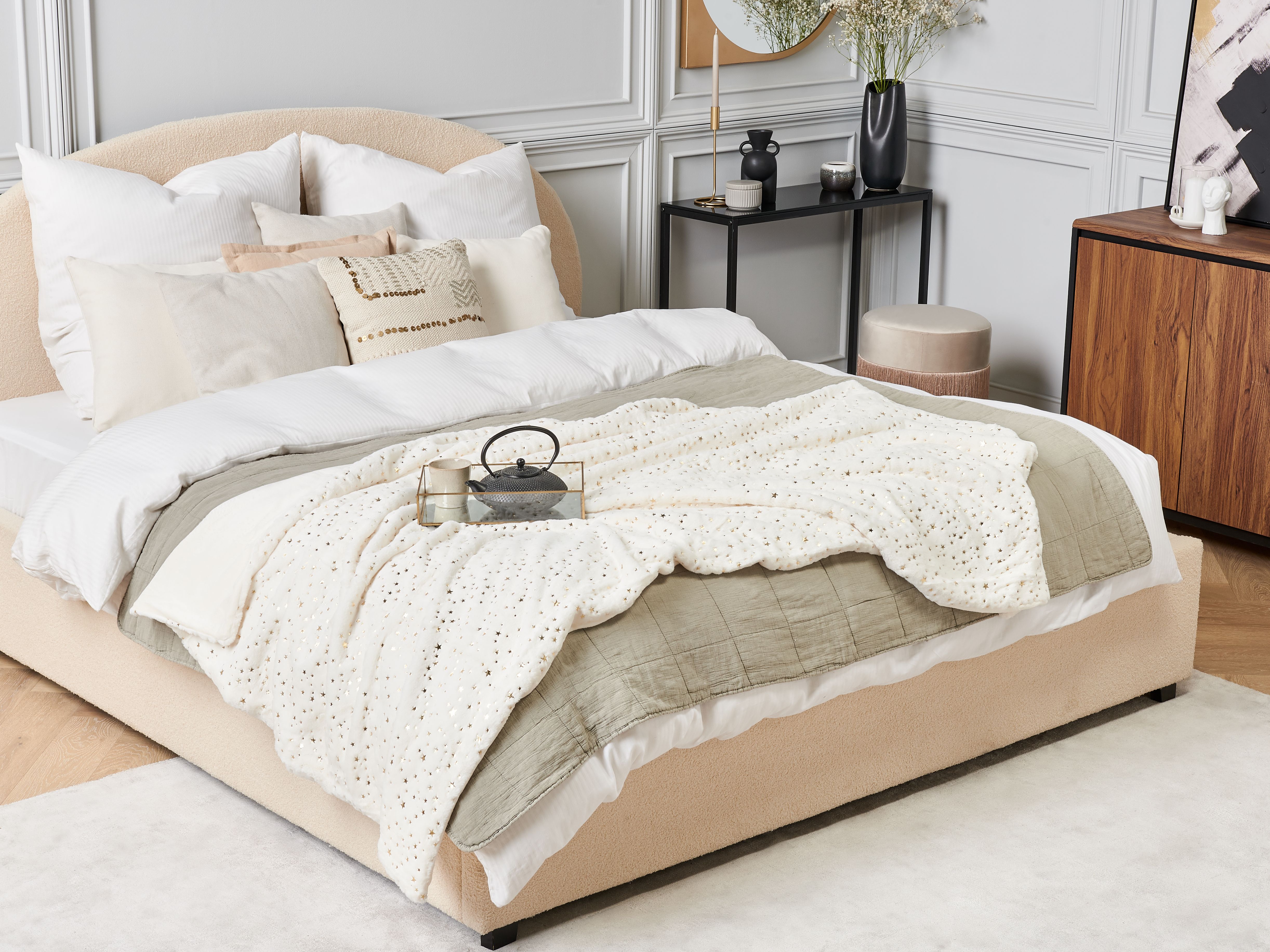 Blanket ALAZEYA 130 x 180 cm Off-White