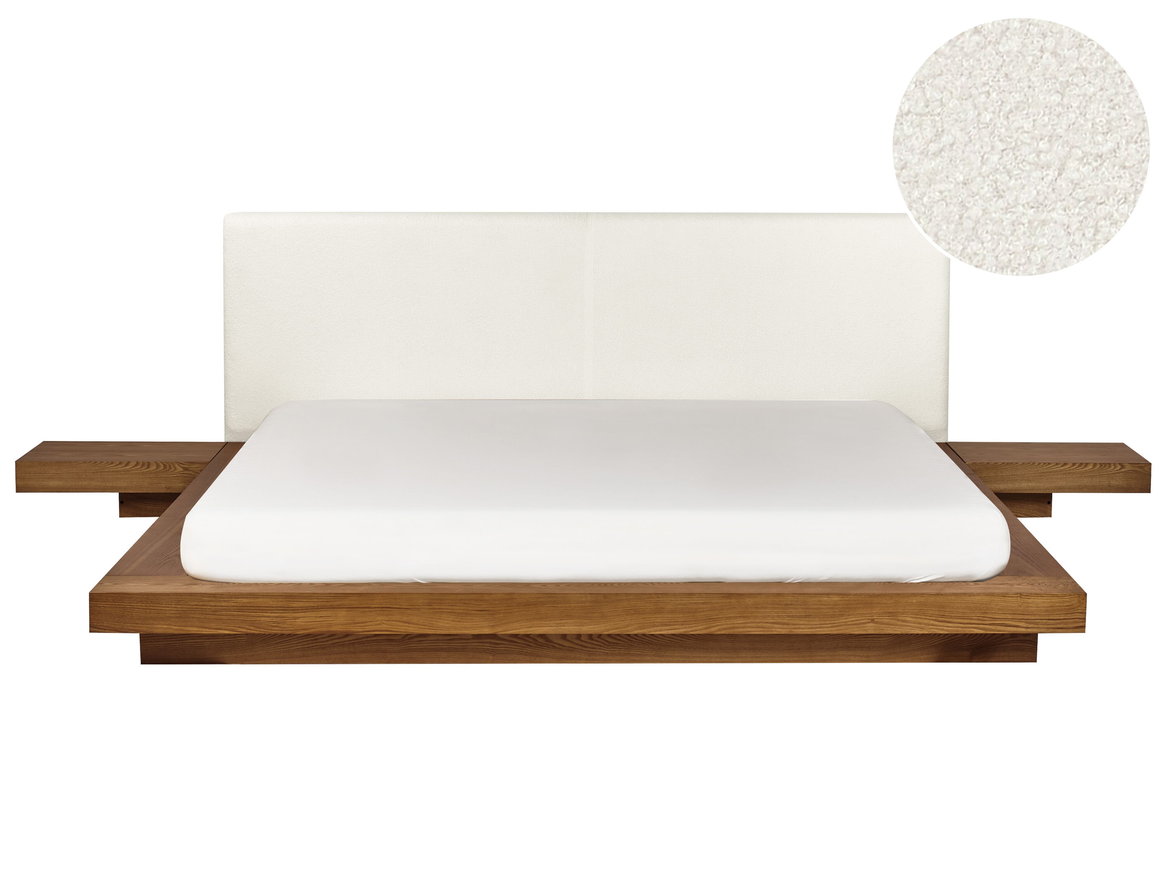 Waterbed Boucle ZEN 180 x 200 cm (EU Super King) Natural Ash Wood