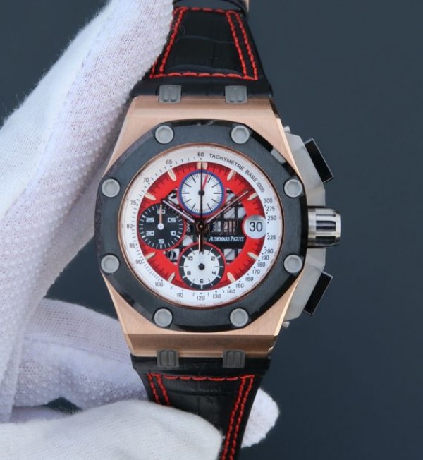 Replica Audemars Piguet JF Royal Oak Offshore 26078 RG Skeleton Dial A3126 - Top club