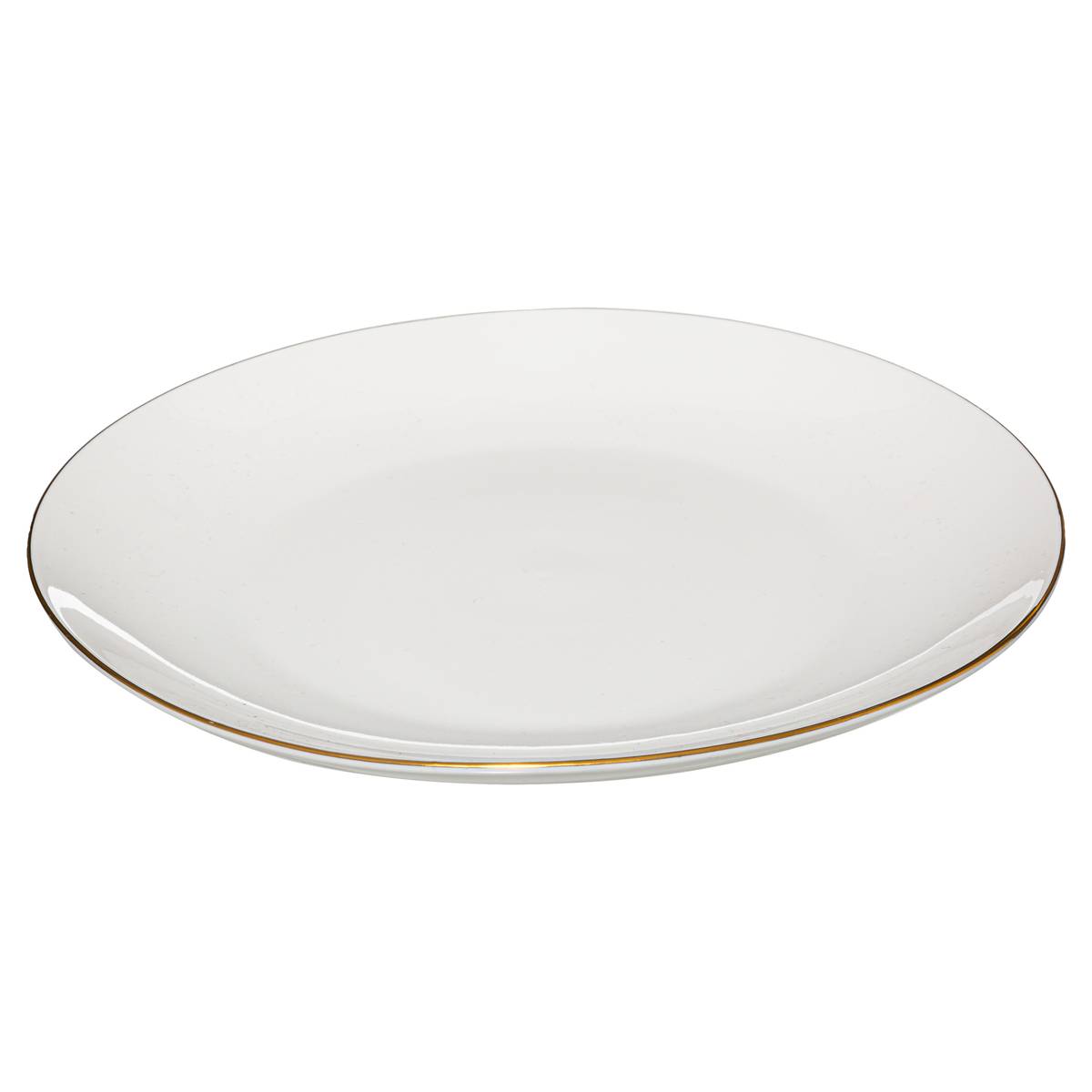 Set of 6 dinner plates "Petit Salon" D.27 cm, White